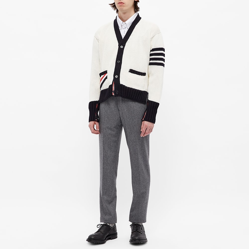 Thom Browne Engineered Stripe Intarsia Chunky Cardigan - 7