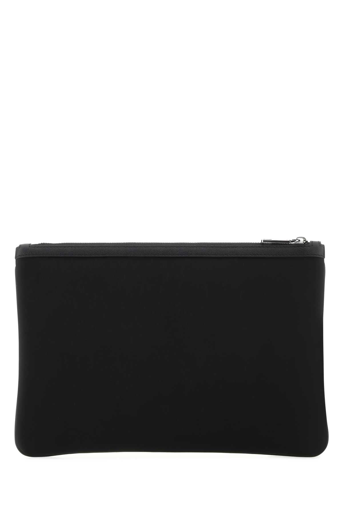Dolce & Gabbana Men Black Leather And Nylon Pouch - 3