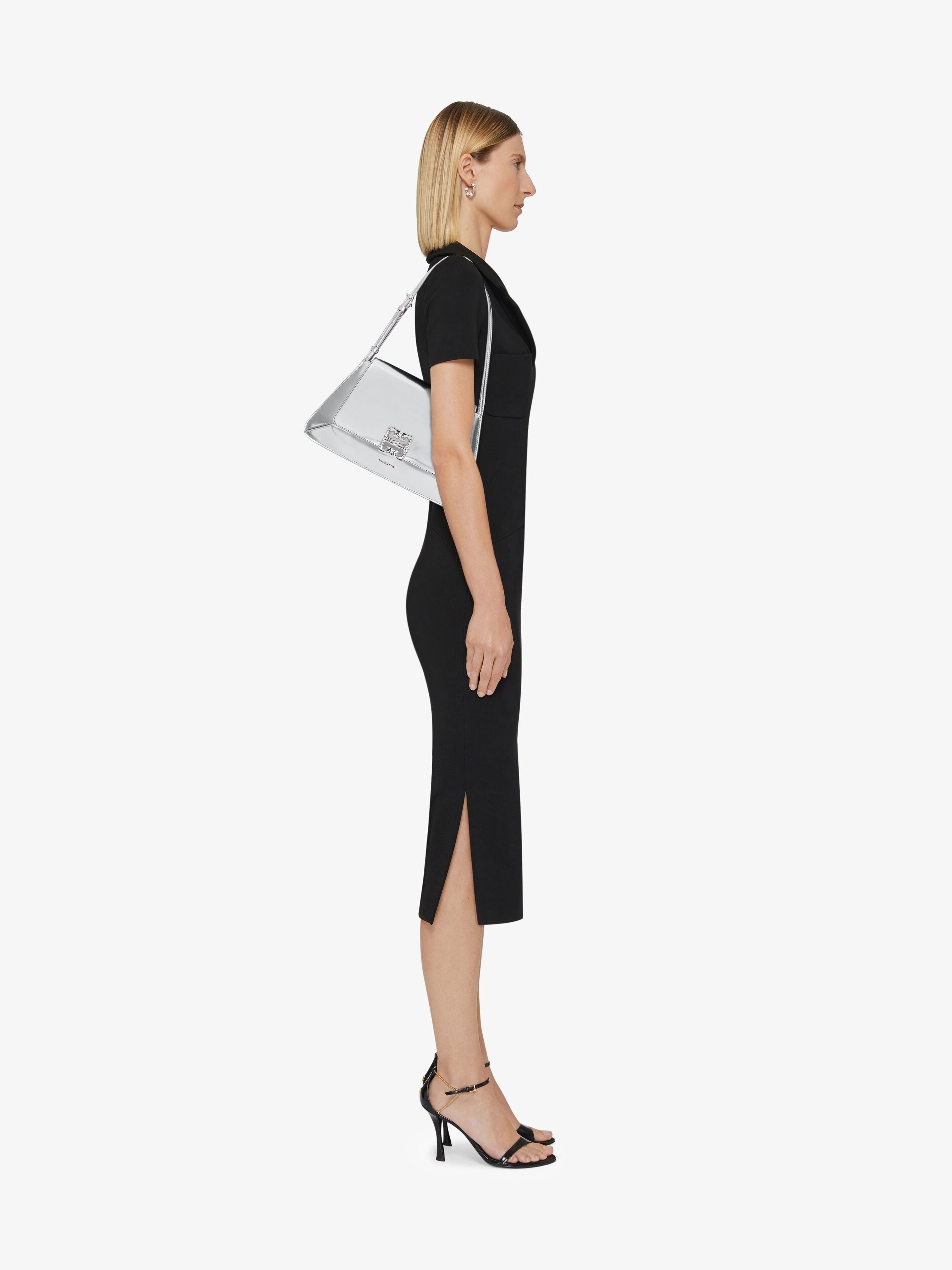 DRESS IN PUNTO MILANO WITH 4G DETAIL - 3