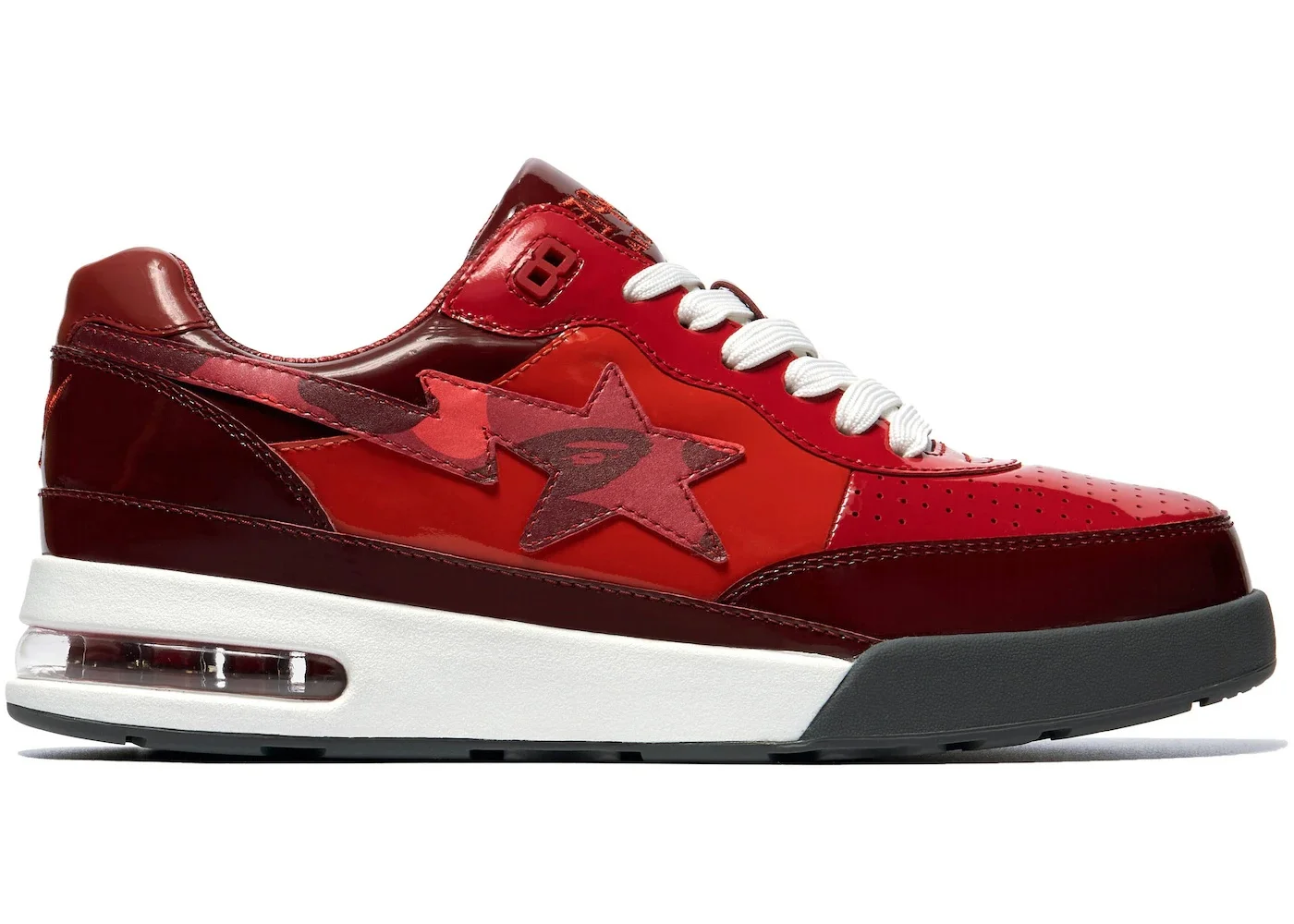 A Bathing Ape Bape Road Sta Patent Leather Red (2022) - 1