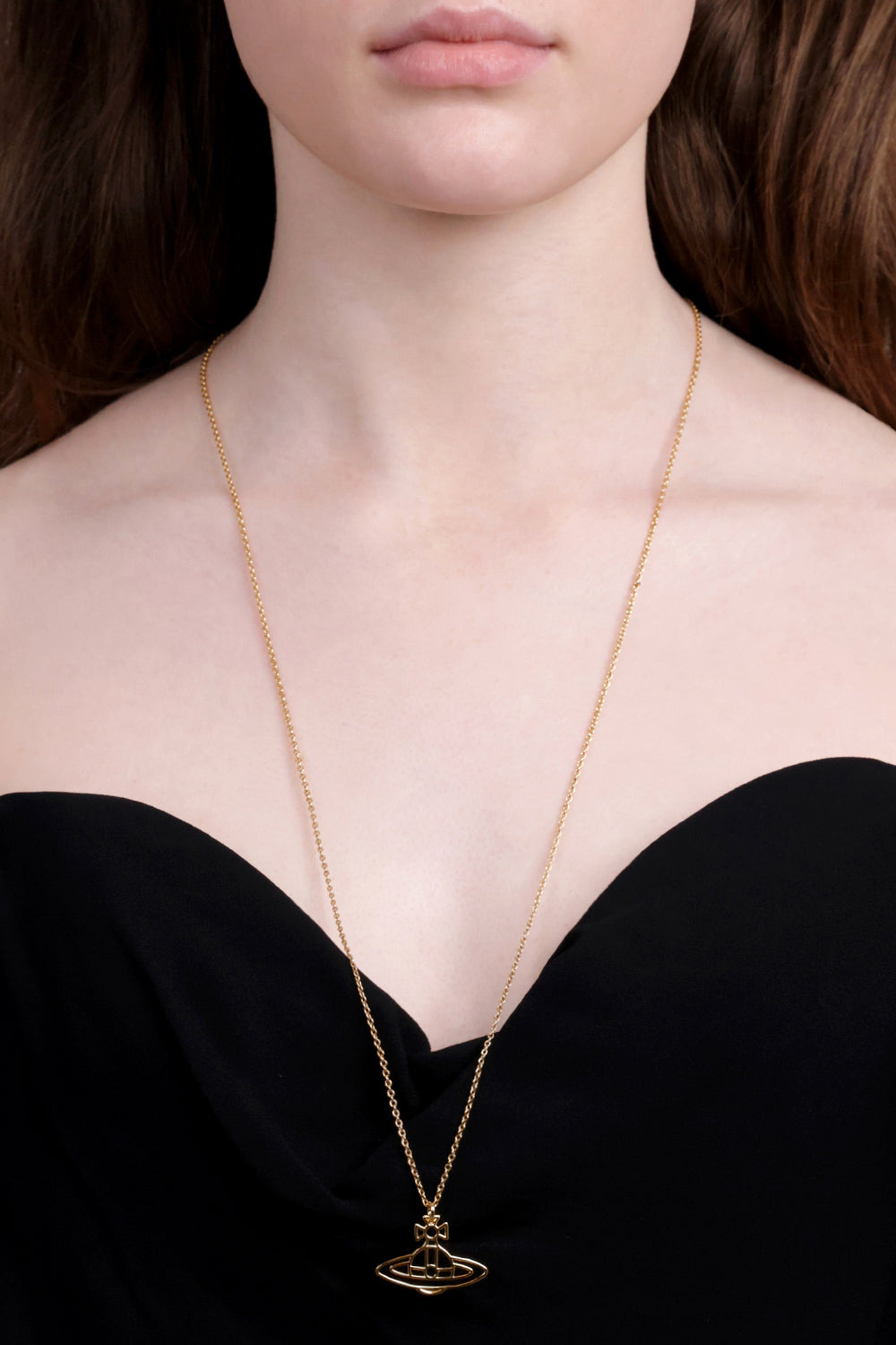 THIN LINES FLAT ORB PENDANT | GOLD - 3