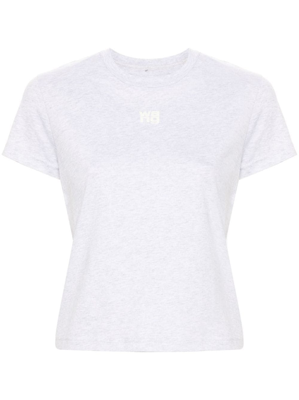 T BY ALEXANDER WANG Women Essential JSY Shrunk Tee W/Puff Logo & Bound Neck - 5