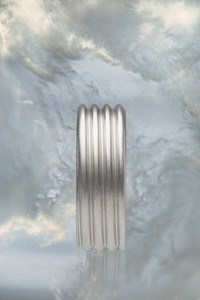 【MAISON MARGIELA】BOLT AND NUT RING Maison Margiela Silver Bolt & Nut Ring In 951 Palladio - 73