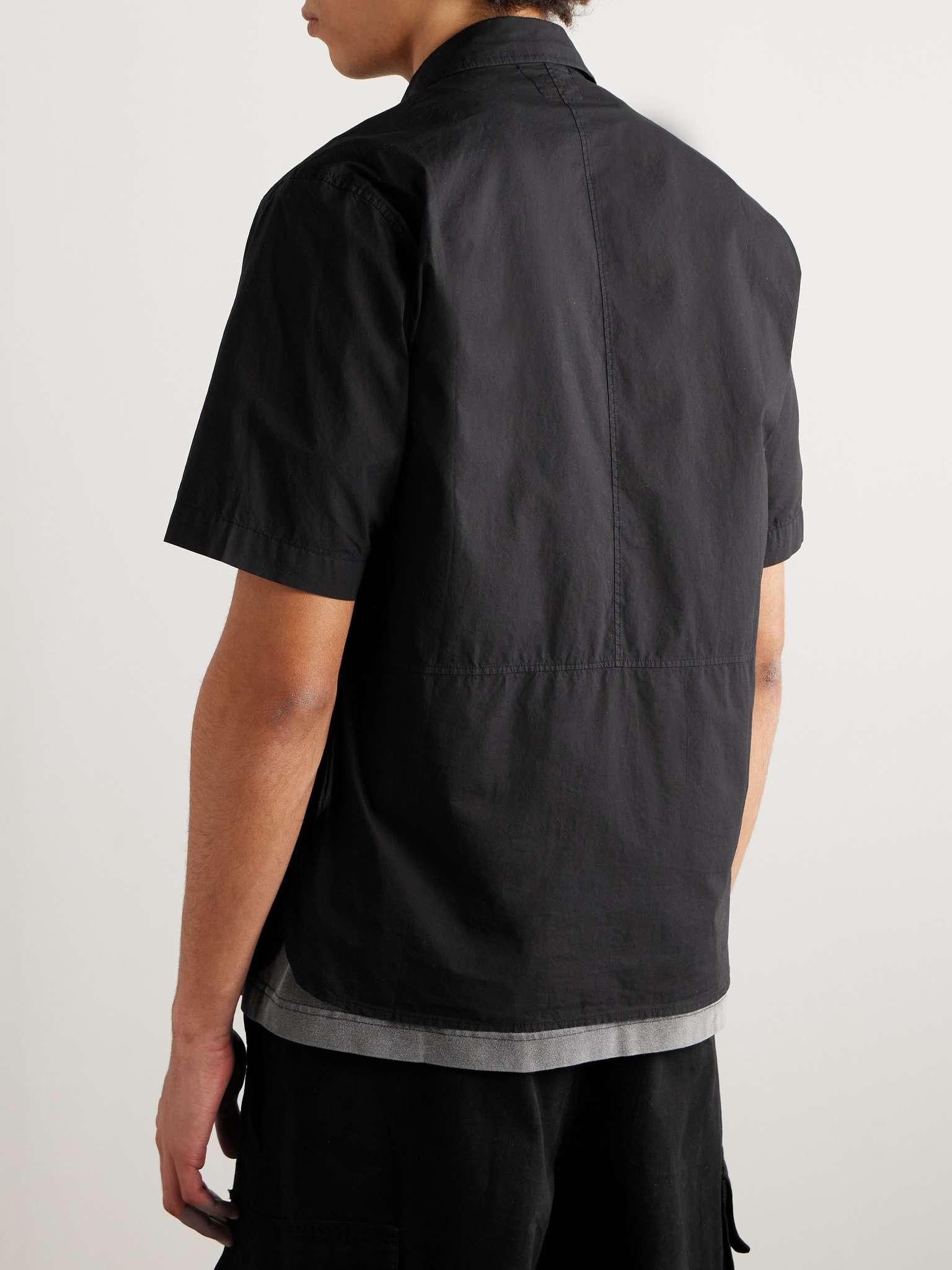 Logo-Embroidered Cotton-Poplin Shirt - 3