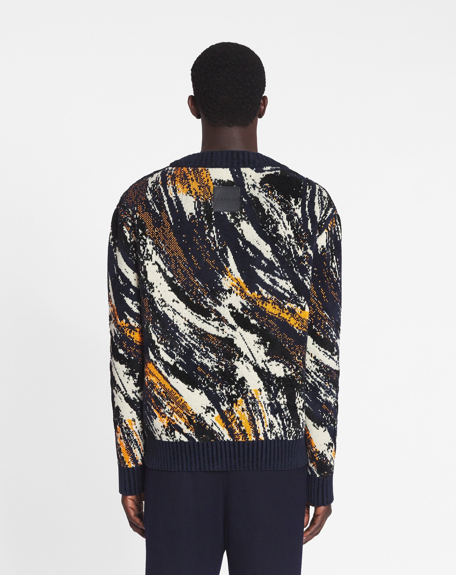 ABSTRACT JACQUARD SWEATER - 4