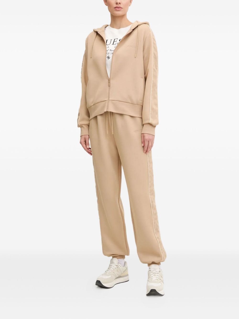 zip-up panelled hoodie - 2