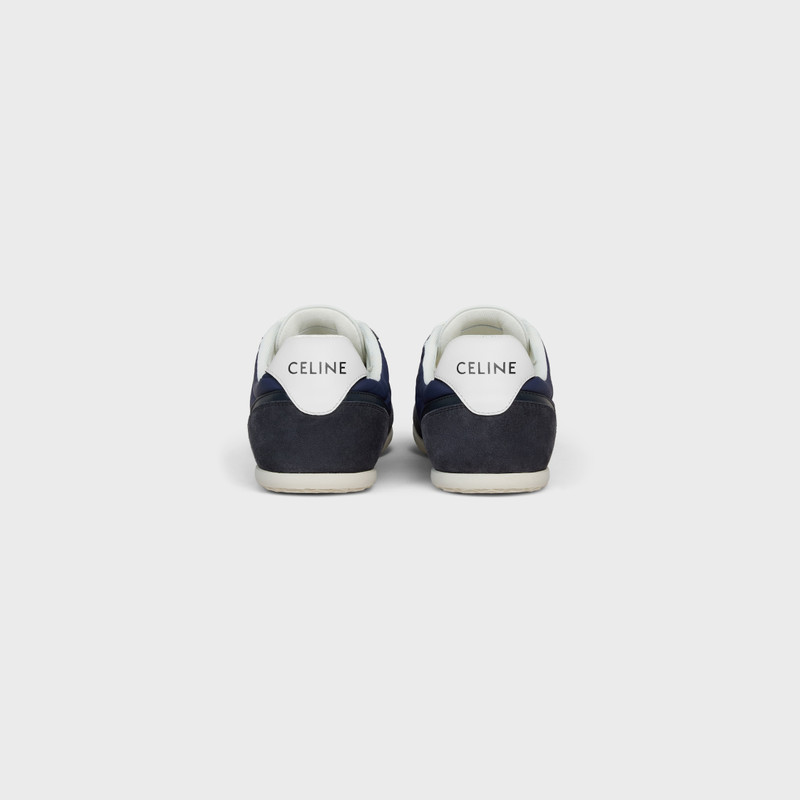 CELINE CELINE JOGGER LOW LACE-UP SNEAKER WITH TRIOMPHE IN NYLON, SUEDE CALFSKIN AND CALFSKIN outlook