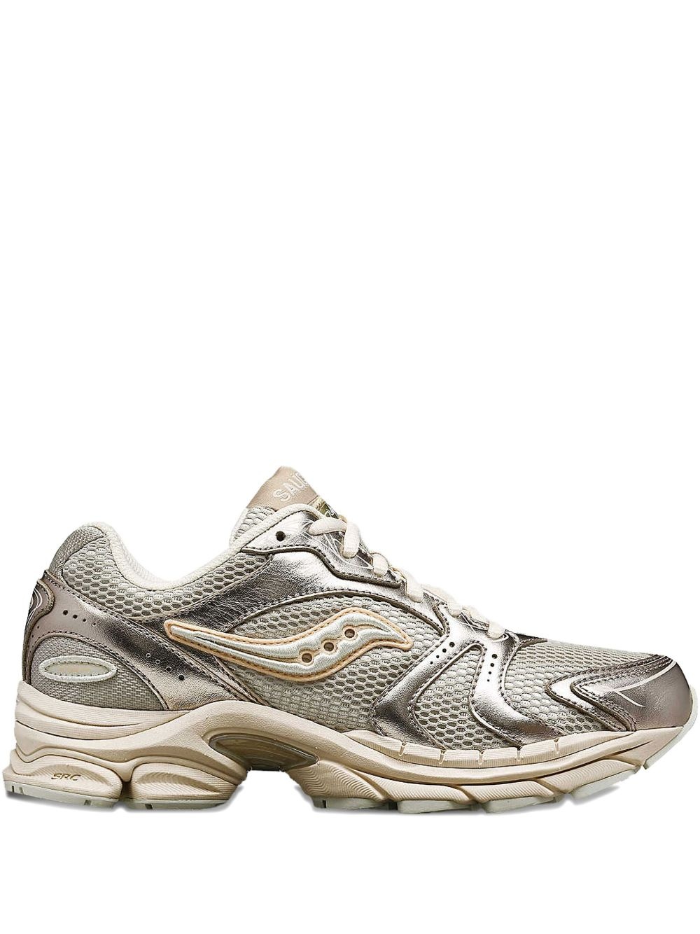 panelled sneakers - 1