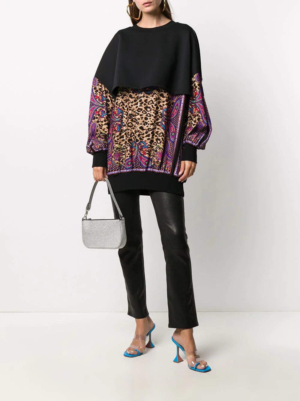 oversized leopard print blouse - 2