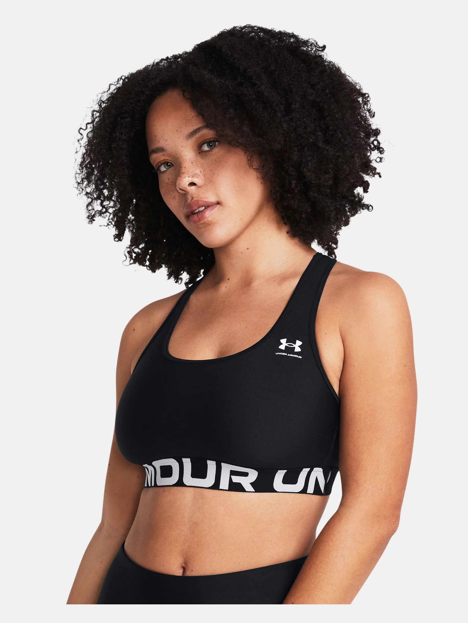 Women's HeatGear® Armour Mid Branded Sports Bra - 6