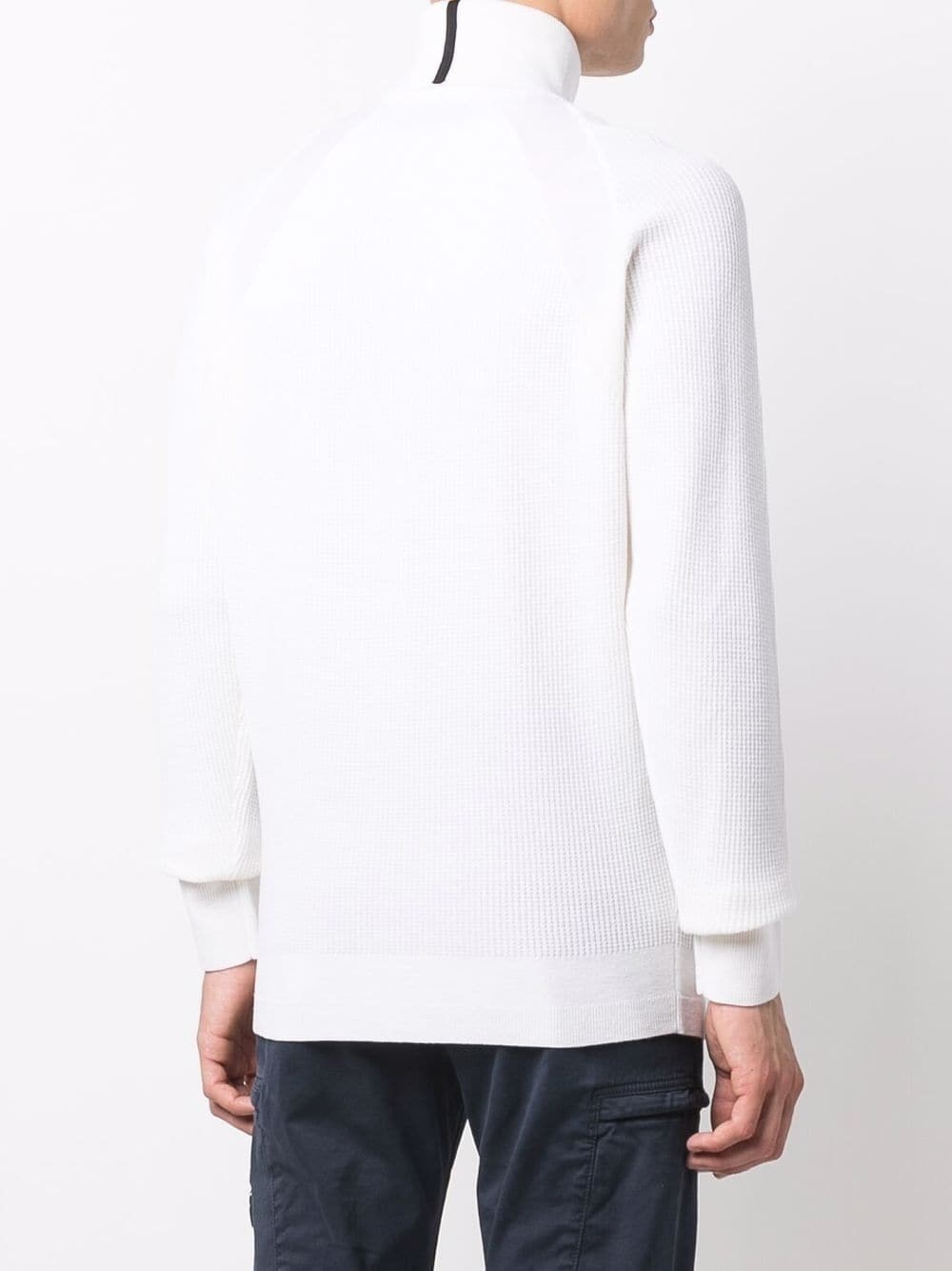 logo-patch roll-neck jumper - 4