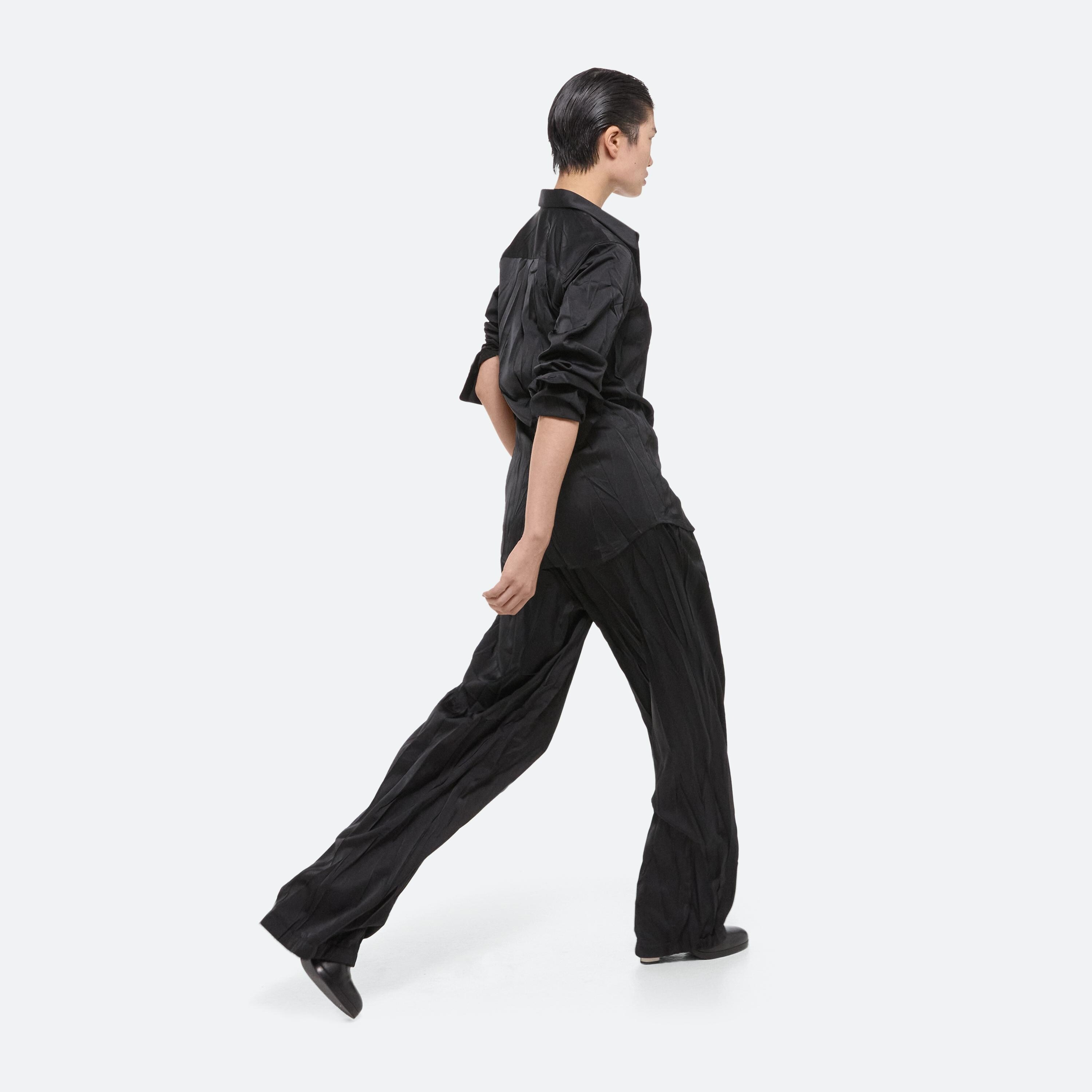CLASSIC CRUSHED SATIN SHIRT - 7