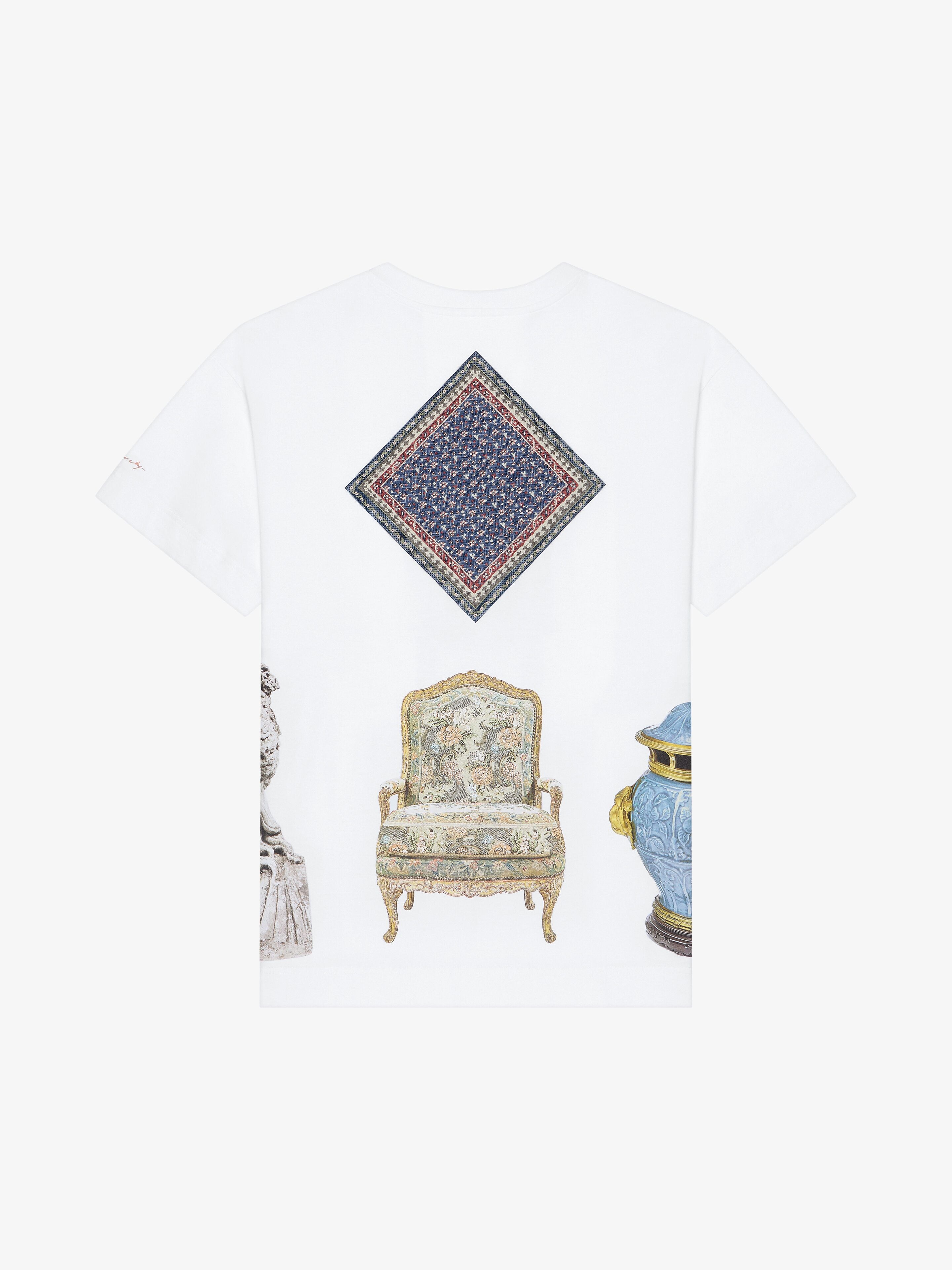 T-SHIRT IN COTTON WITH HUBERT OBJECTS PRINT - 4