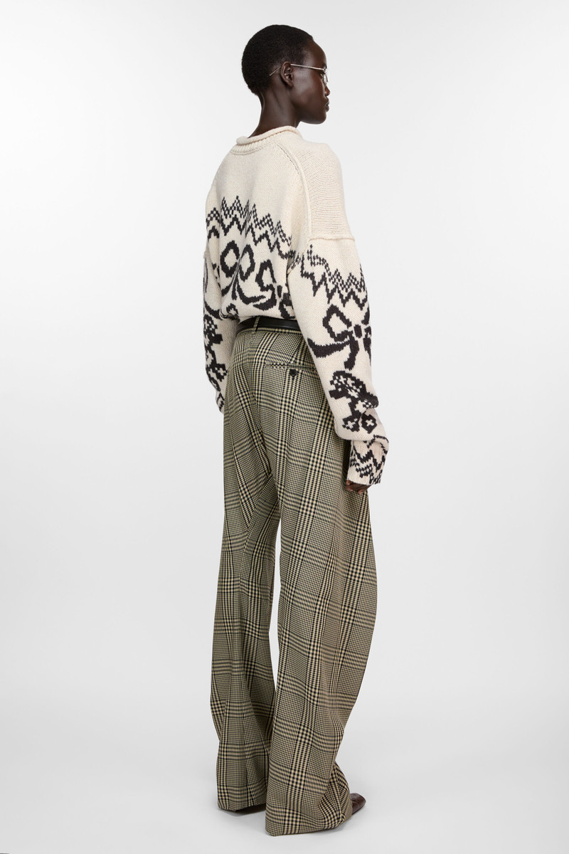 Plaid tailored trousers - Multi brown 3