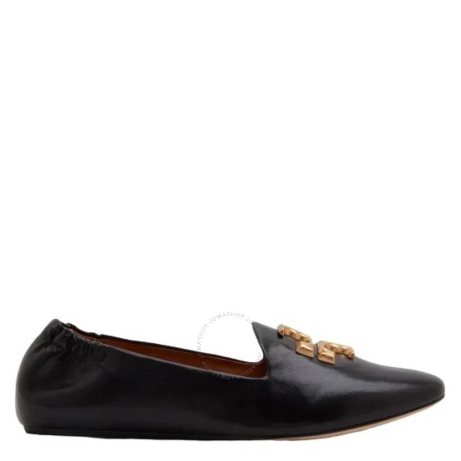 Tory Burch - Tory Burch Black Eleanor Leather Loafers - 1