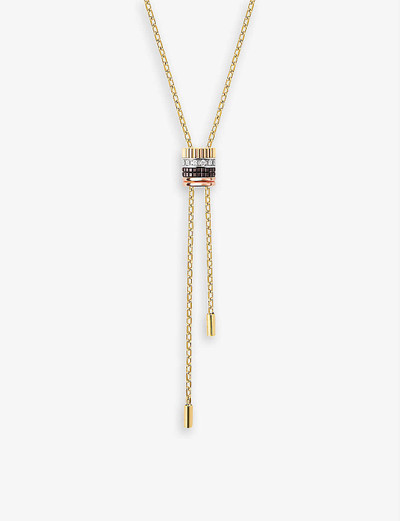 Boucheron Quatre Classique 18ct yellow, white and rose gold and diamond necklace outlook
