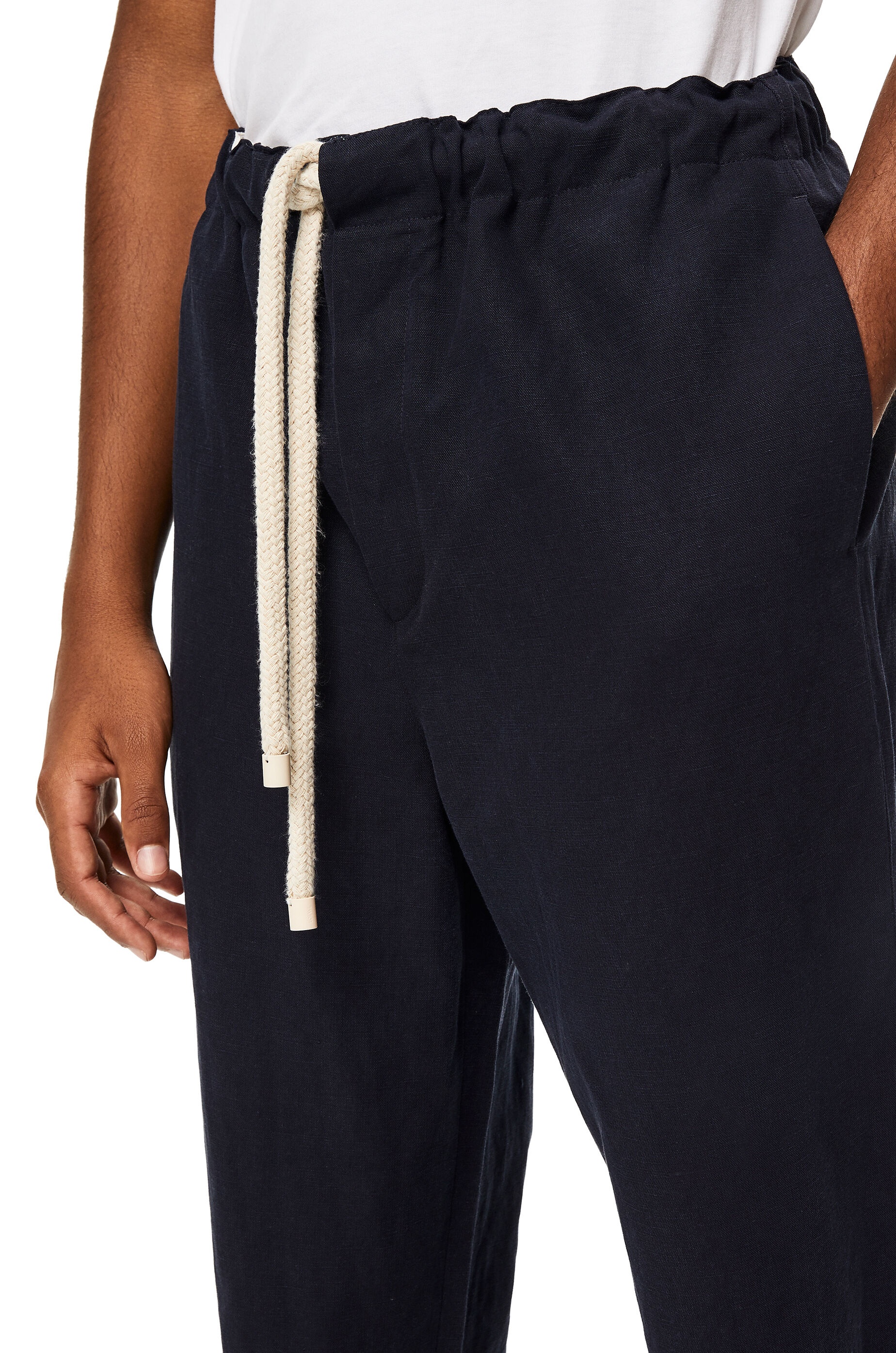 Drawstring trousers in cotton - 5