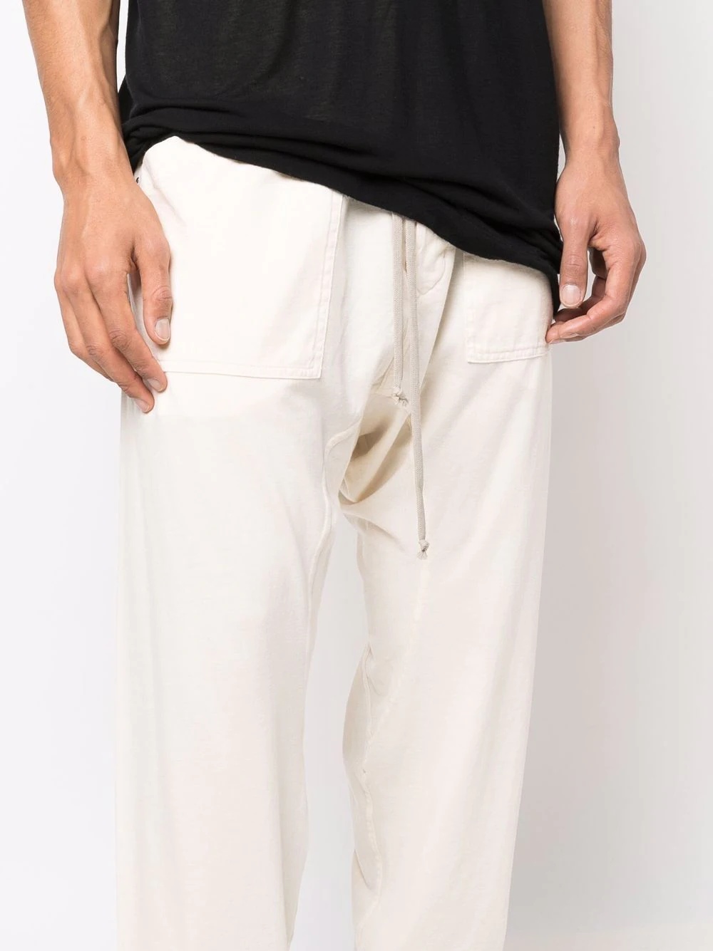 drawstring straight-leg trousers - 5