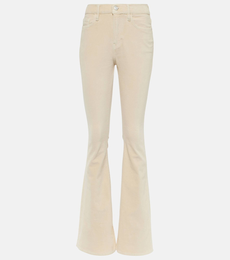 Le High Flare high-rise velvet flared jeans 1