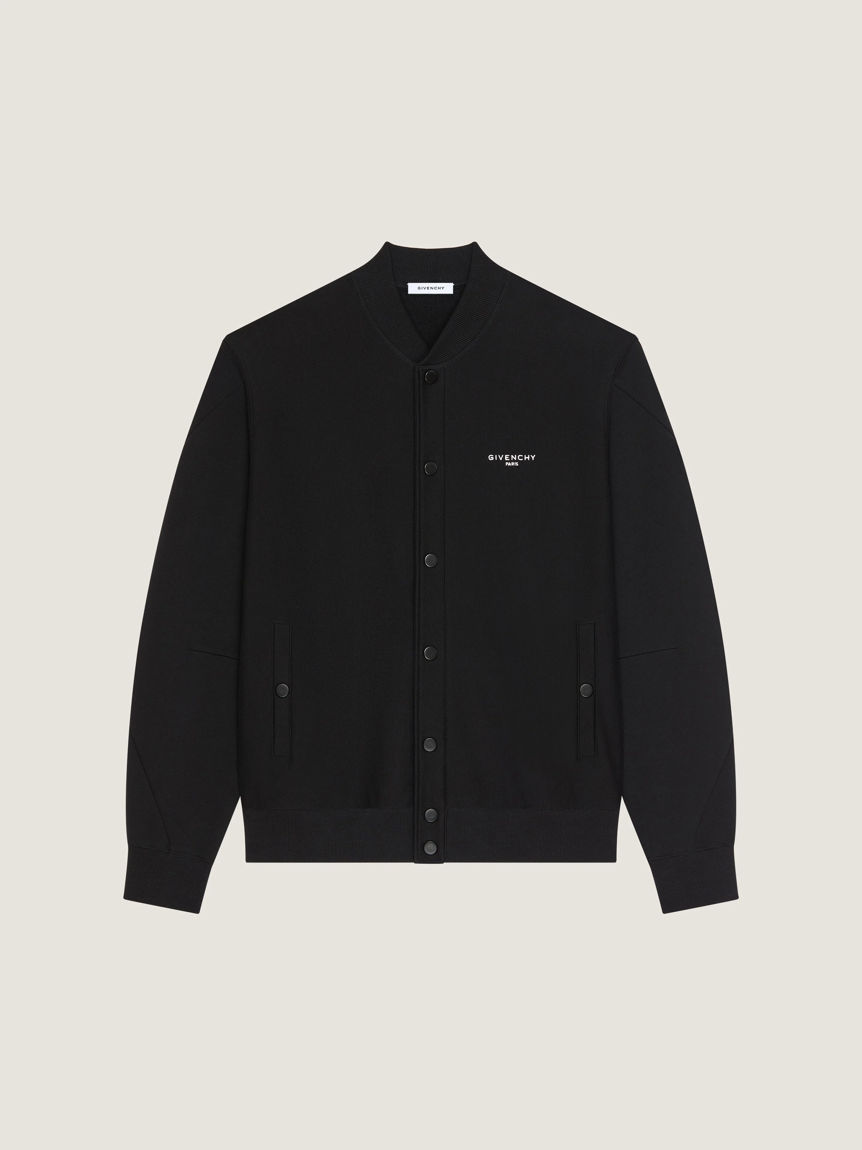 COUTURE SEAM CARDIGAN IN FLEECE EMBROIDERED GIVENCHY PARIS - 1