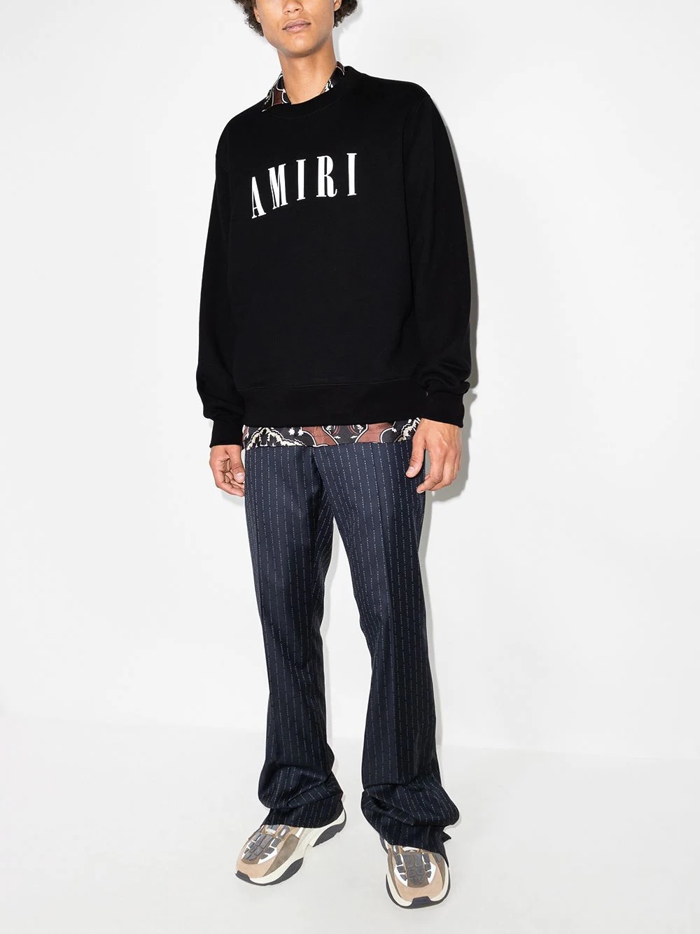 logo-print cotton sweatshirt - 2