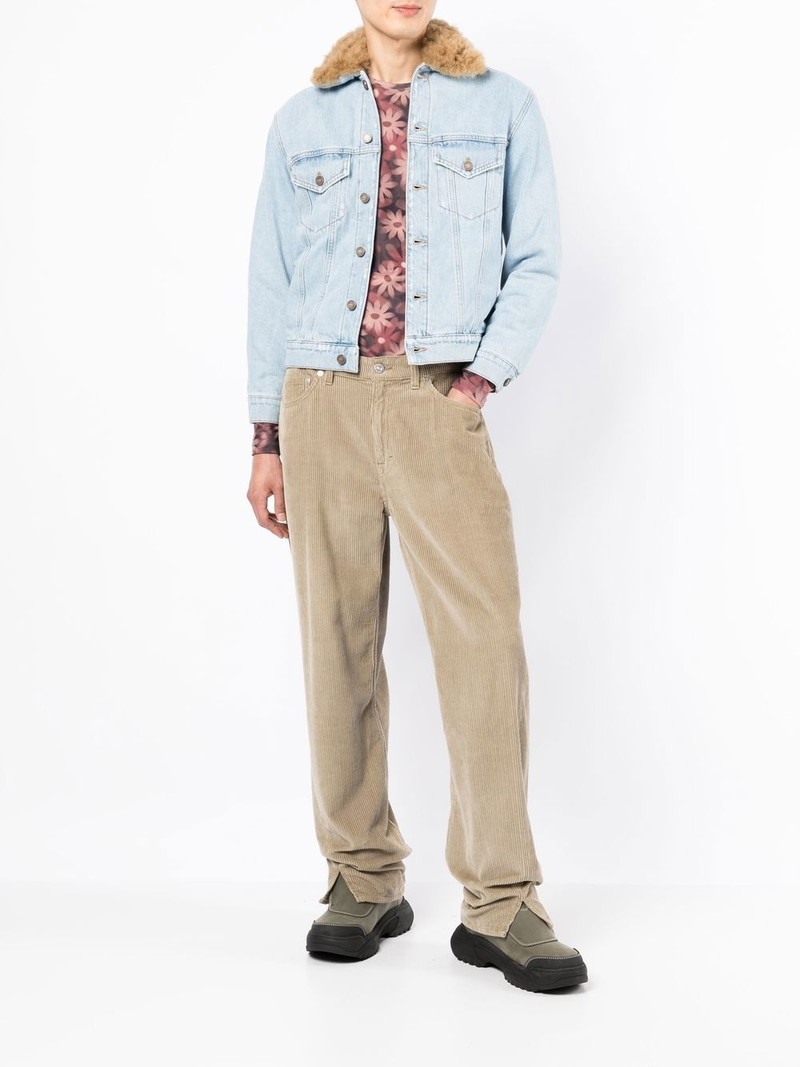 ERL fur-collared denim jacket outlook