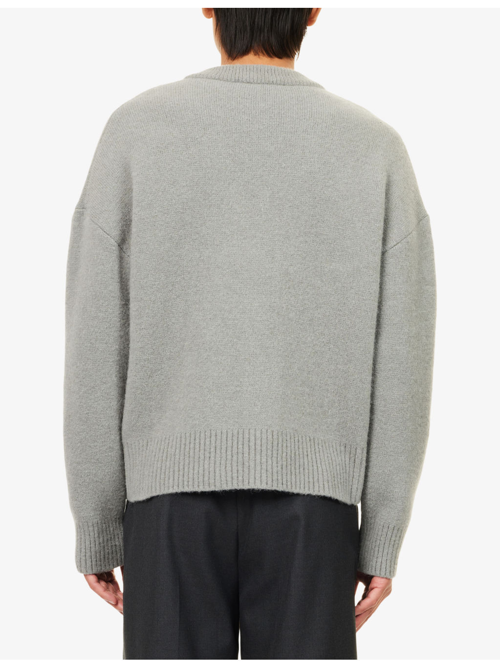 Logo-Intarsia Brushed Wool-Blend Cardigan - 4