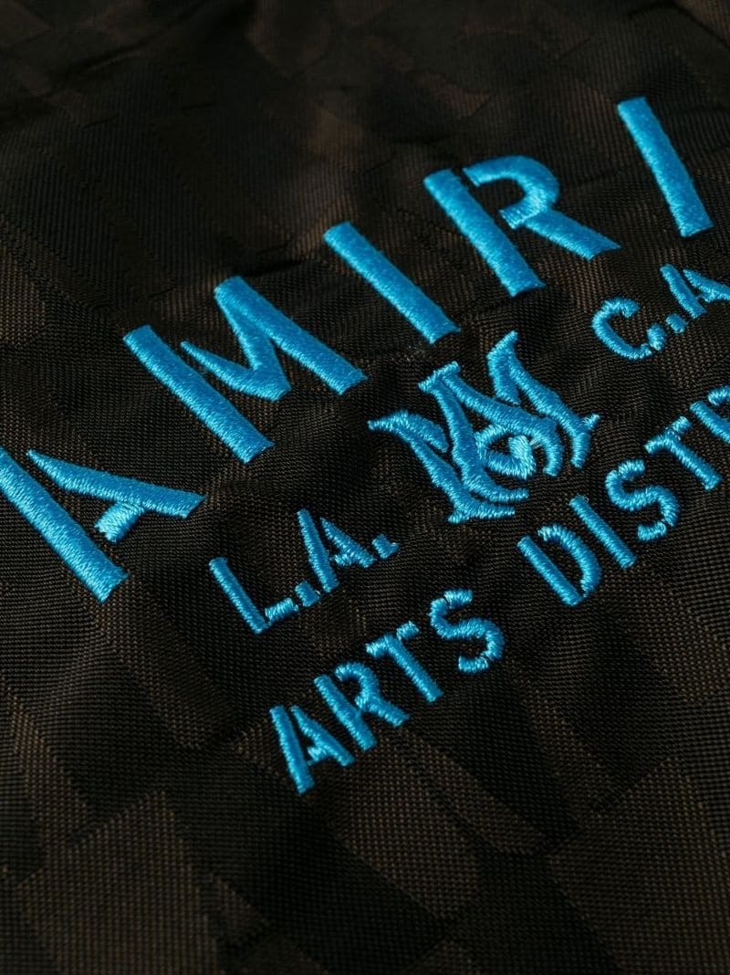 logo-embroidered jacquard track pants - 5