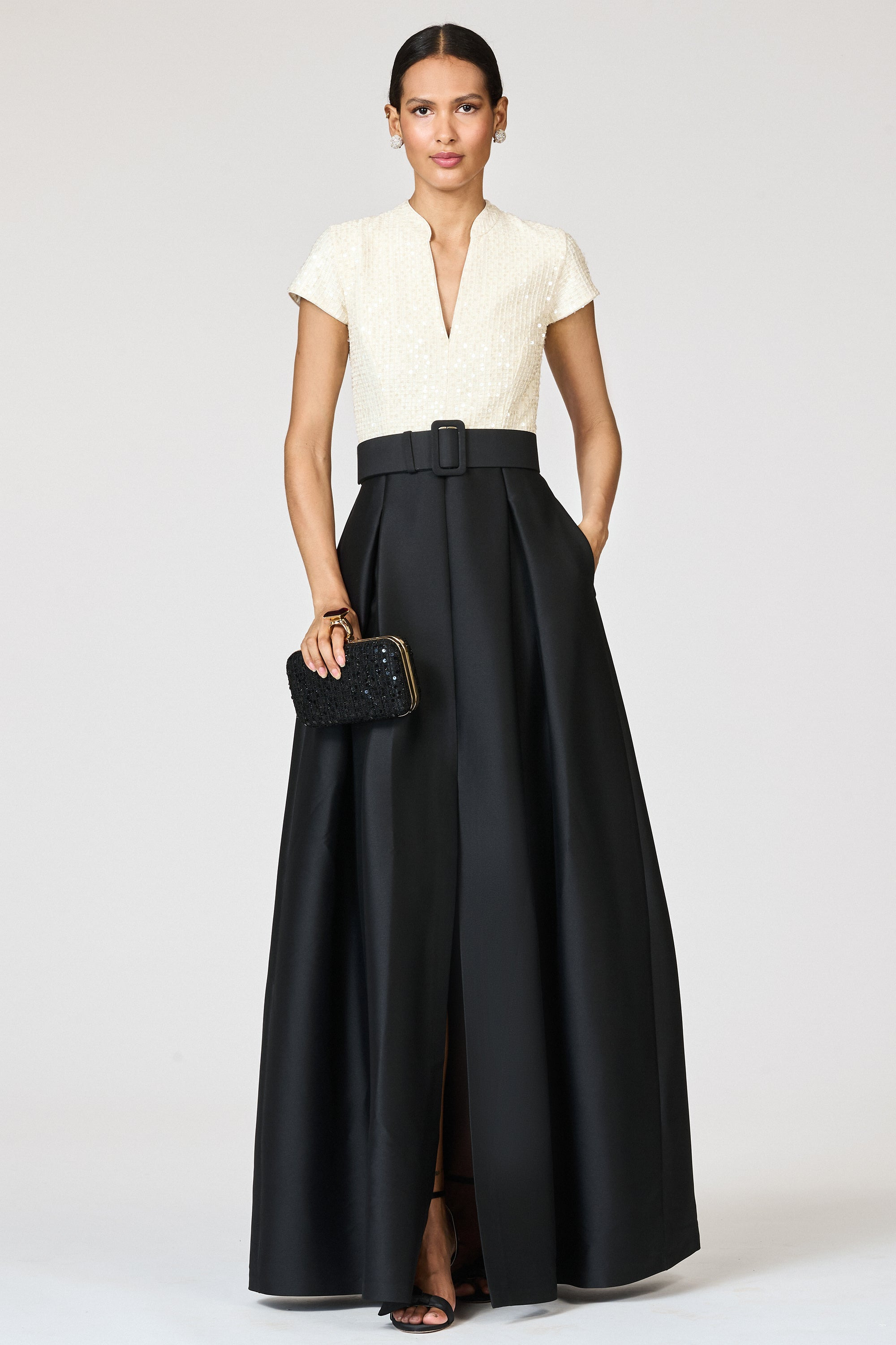 ARDEN GOWN - MOONLIGHT/BLACK - 2