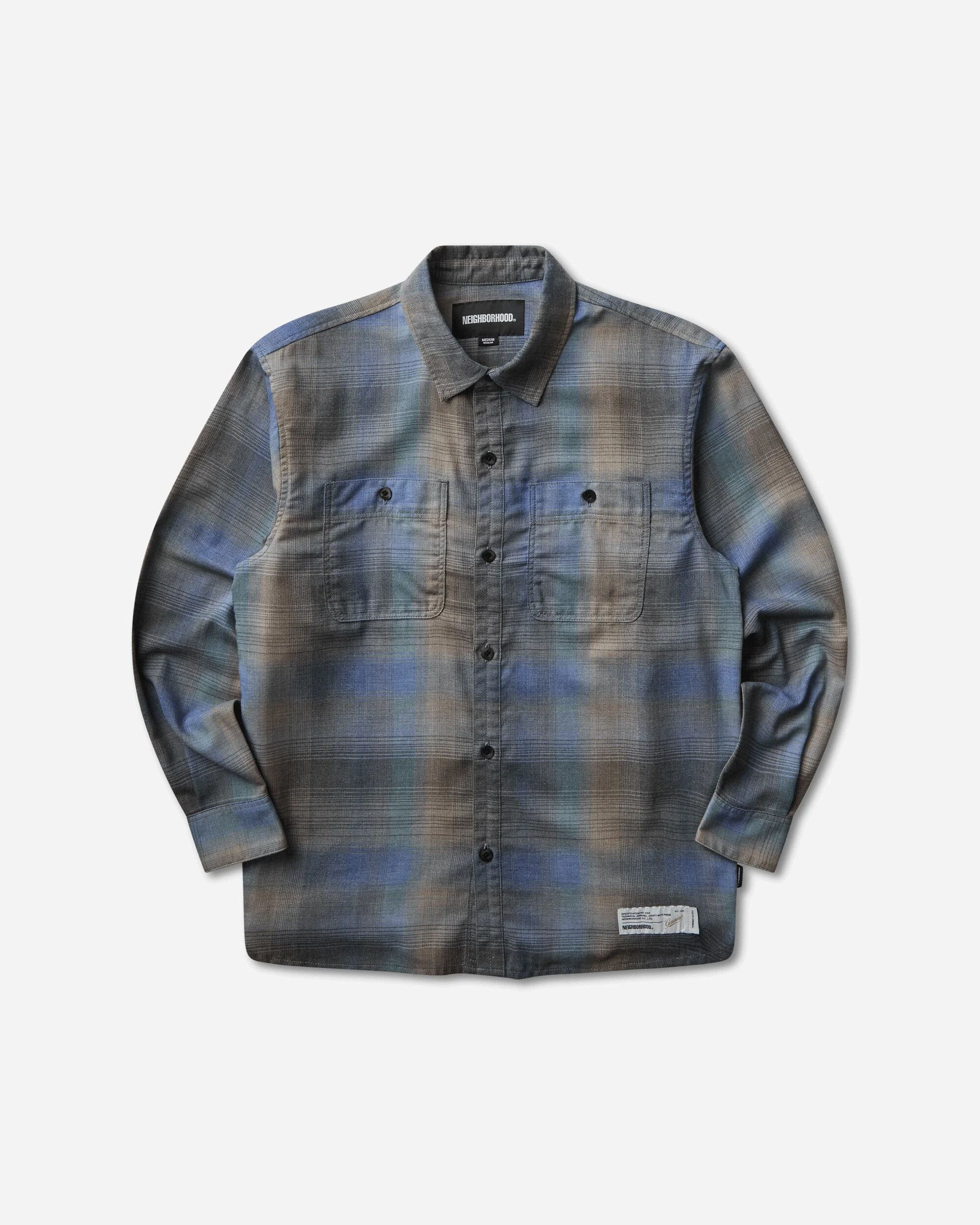 Men's Hombre Check Longsleeve Shirt Purple - 1
