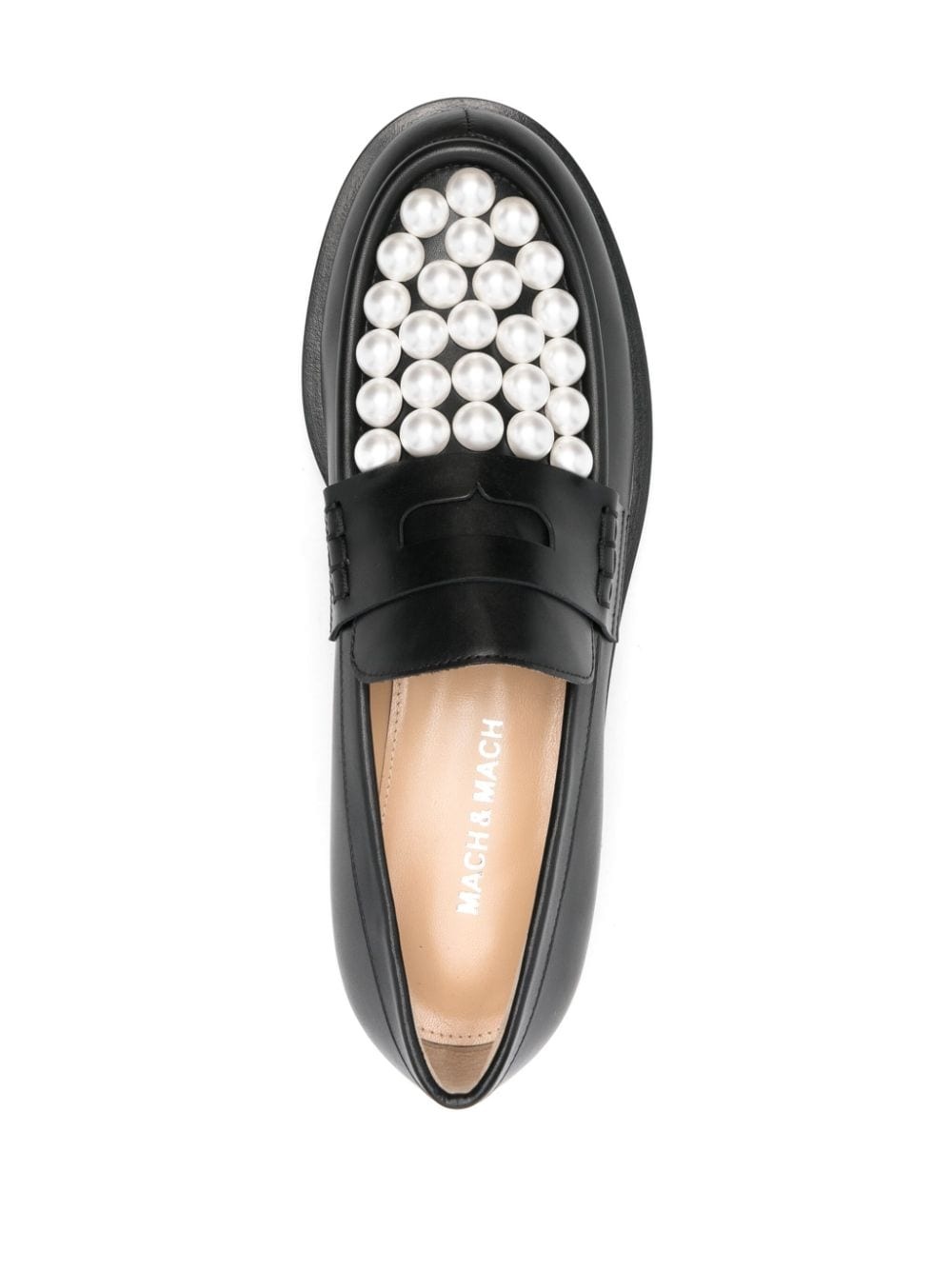 logo-plaque loafers - 4
