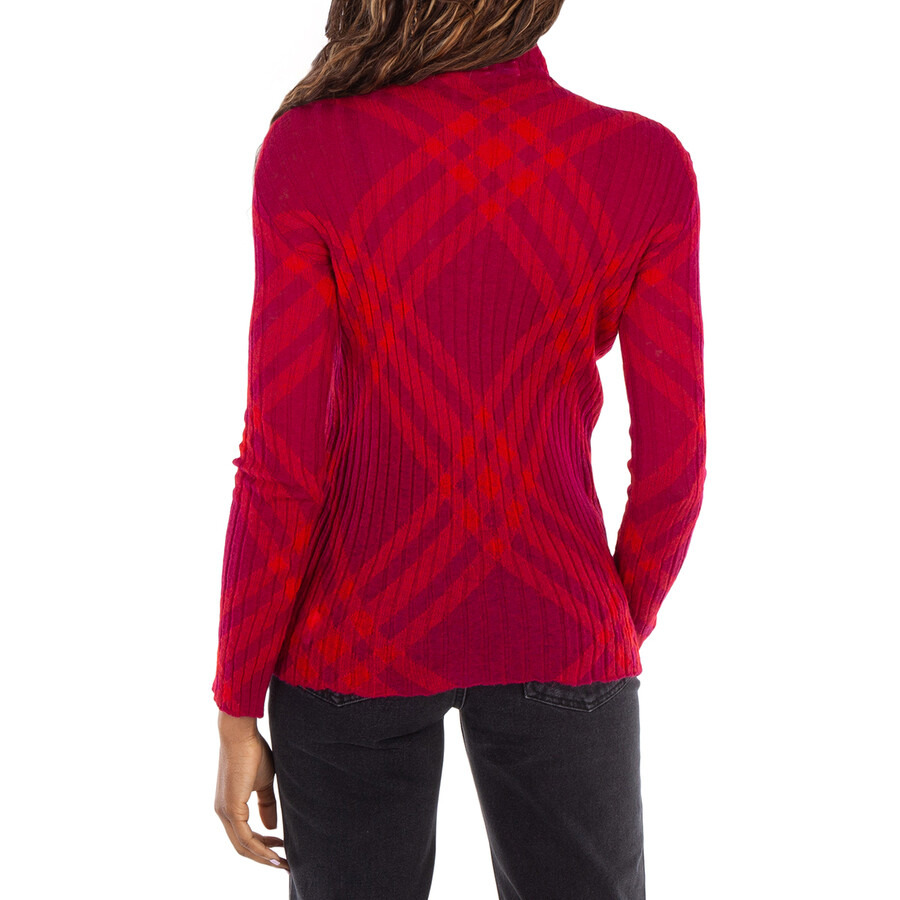 Burberry Plaid-Check Rib-Knit Jumper - 4