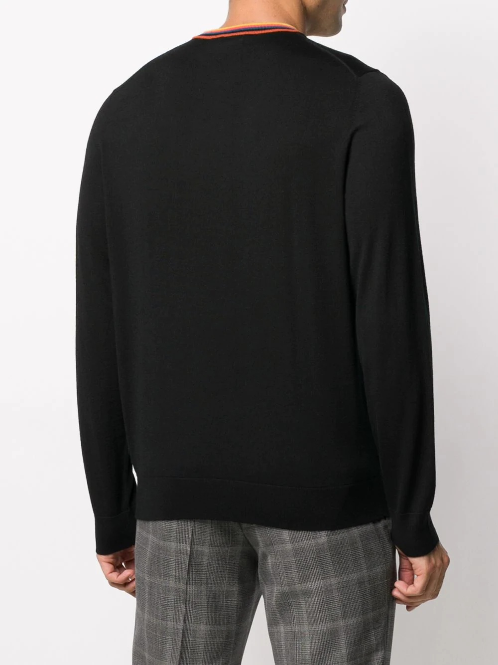 striped crew neck jumper  - 4