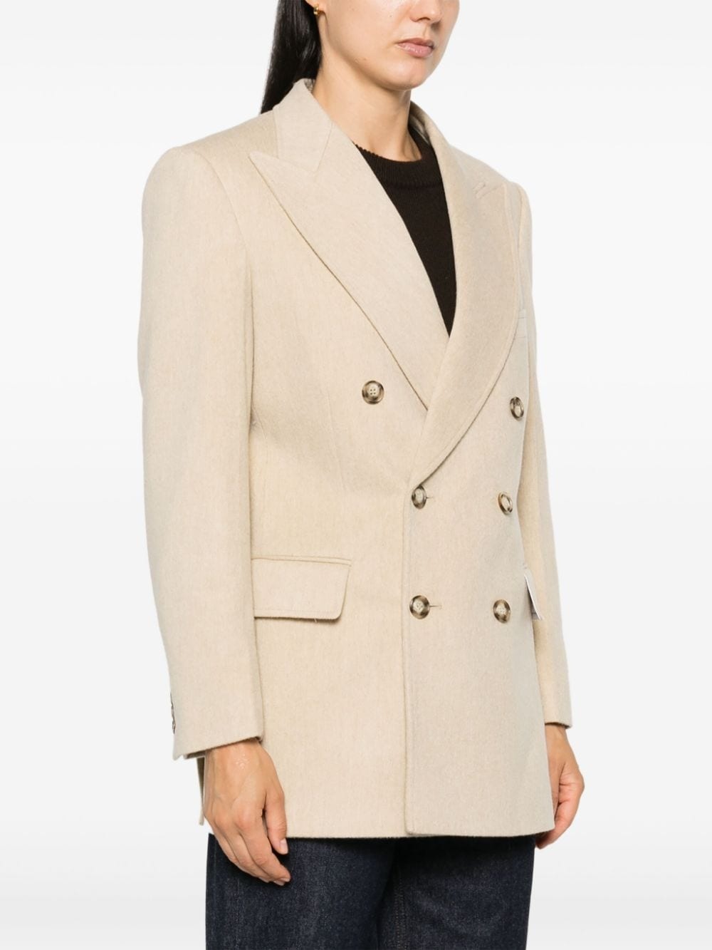 peak-lapel blazer - 3