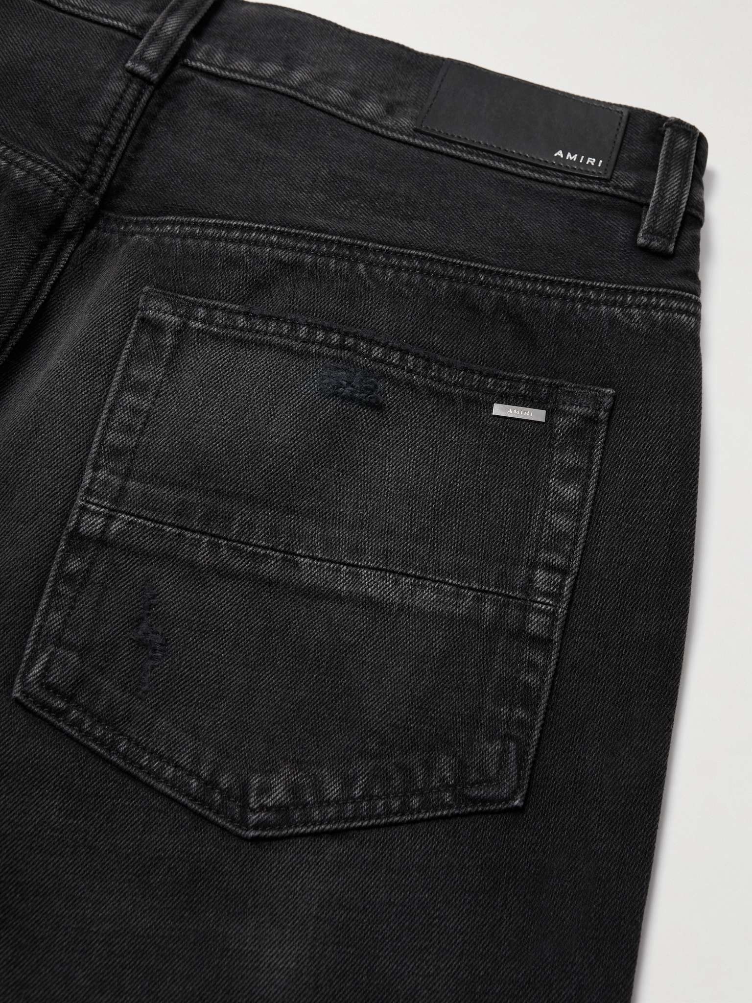 Straight-Leg Logo-Appliquéd Distressed Jeans - 5