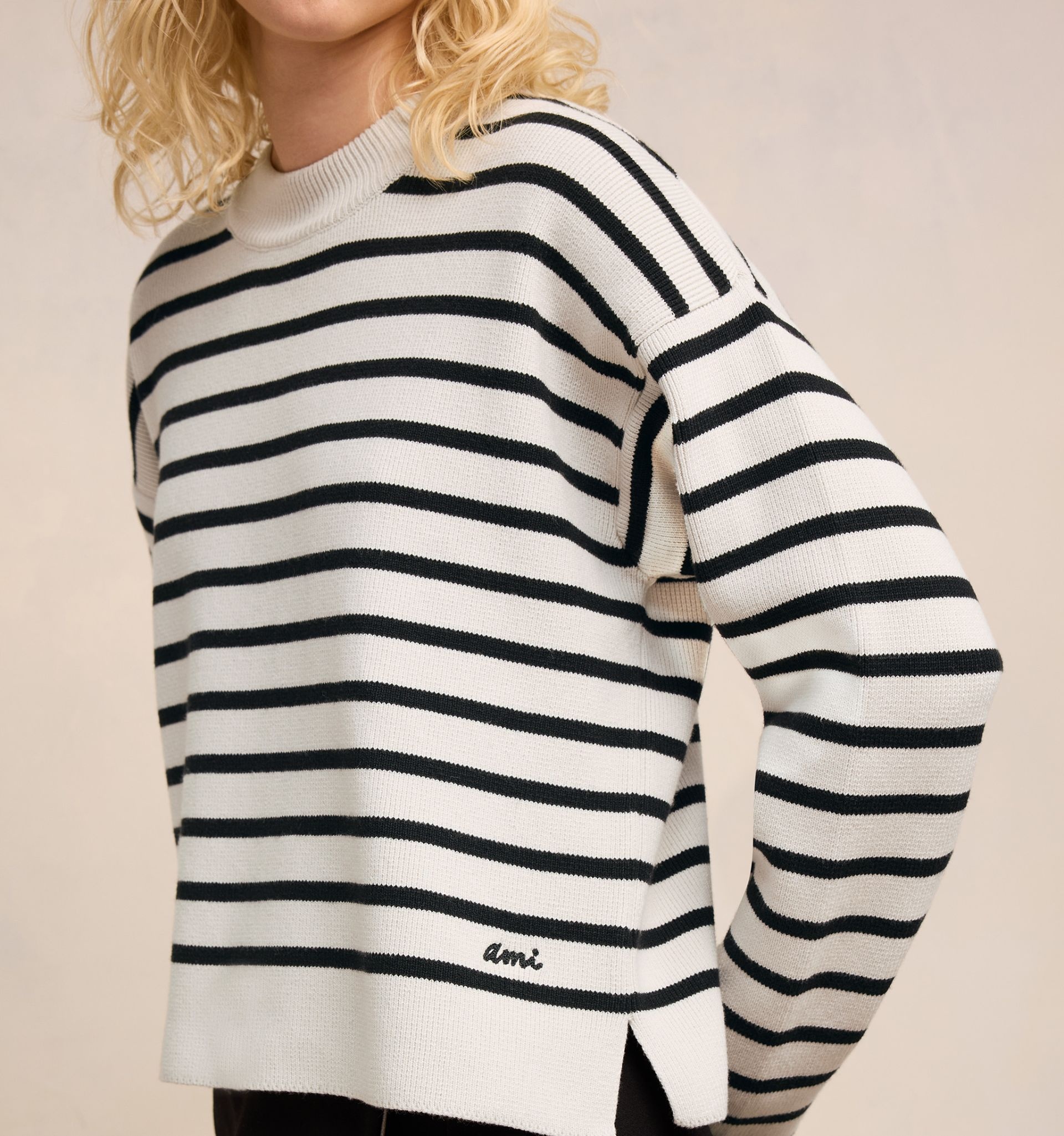 Ami Embroidery Sailor Crewneck Sweater - 8