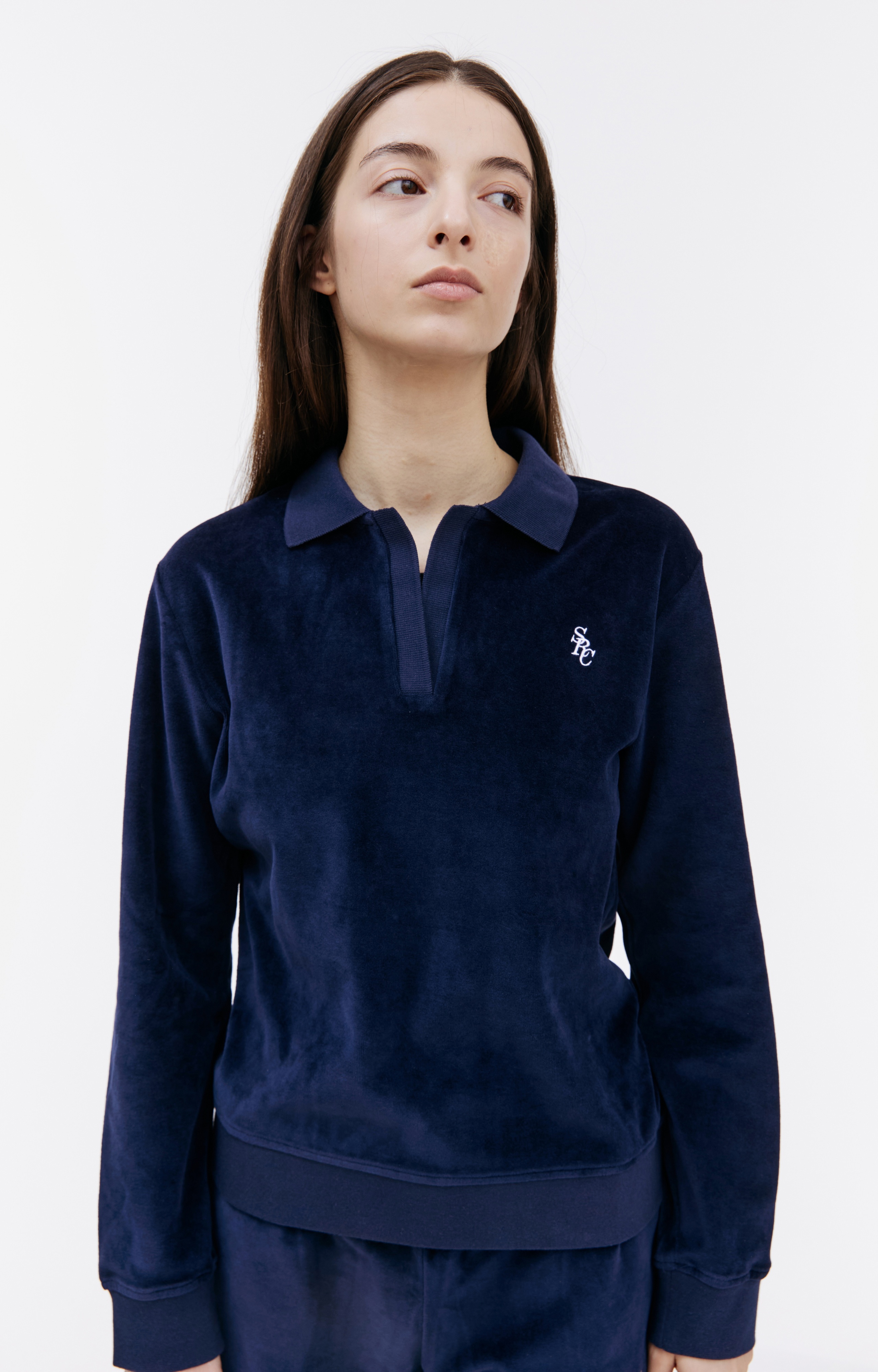 SRC VELOUR LONGSLEEVE POLO - 4