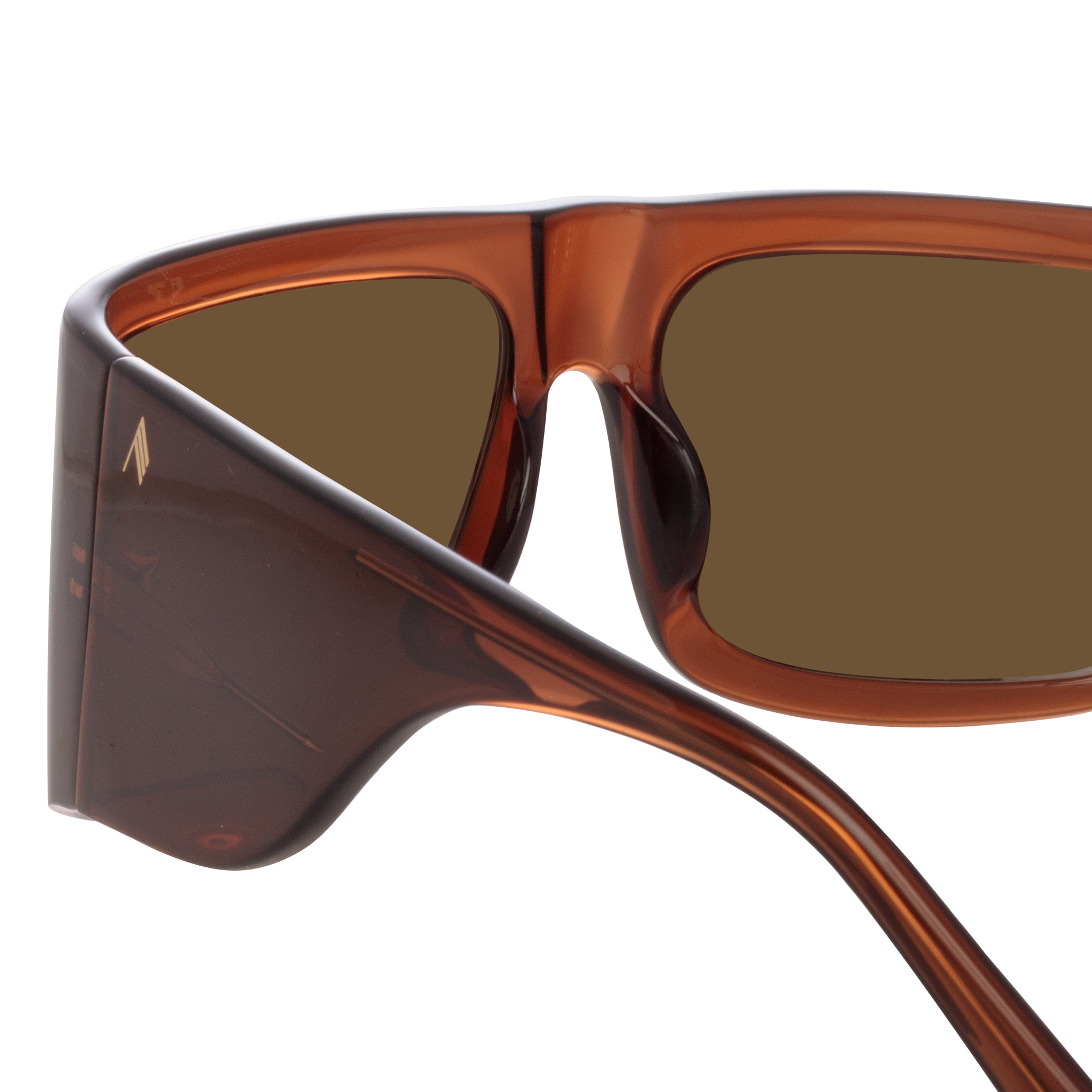 Andre Oversized Sunglasses in Brown - 5