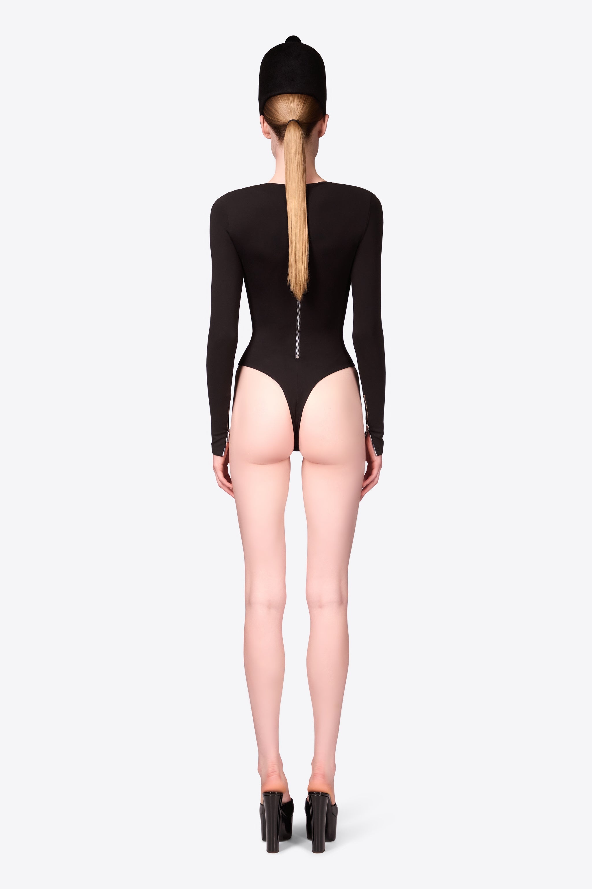 LONG SLEEVE ZIPPER BODYSUIT - 6