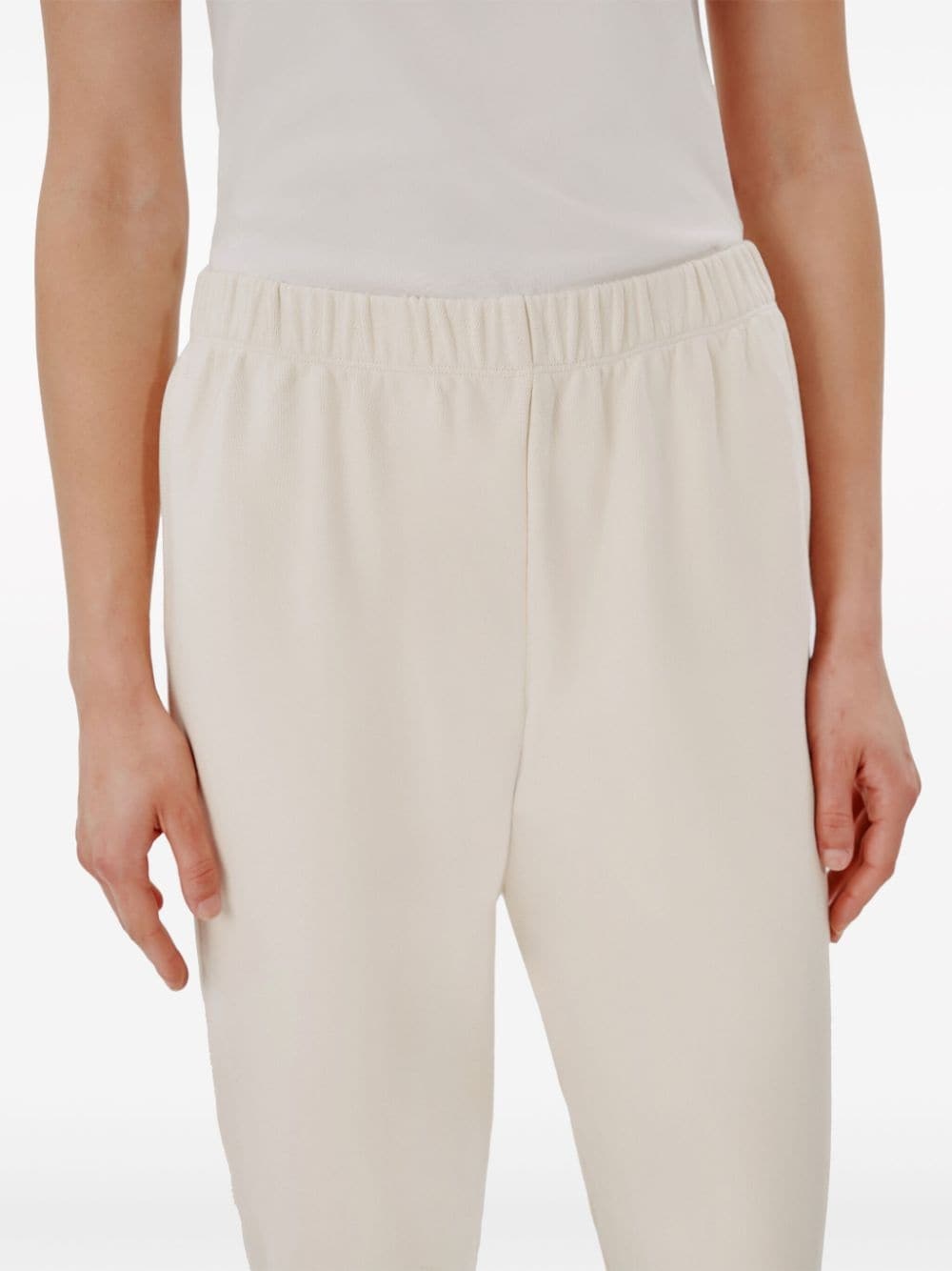 mid-rise cropped track pants - 6