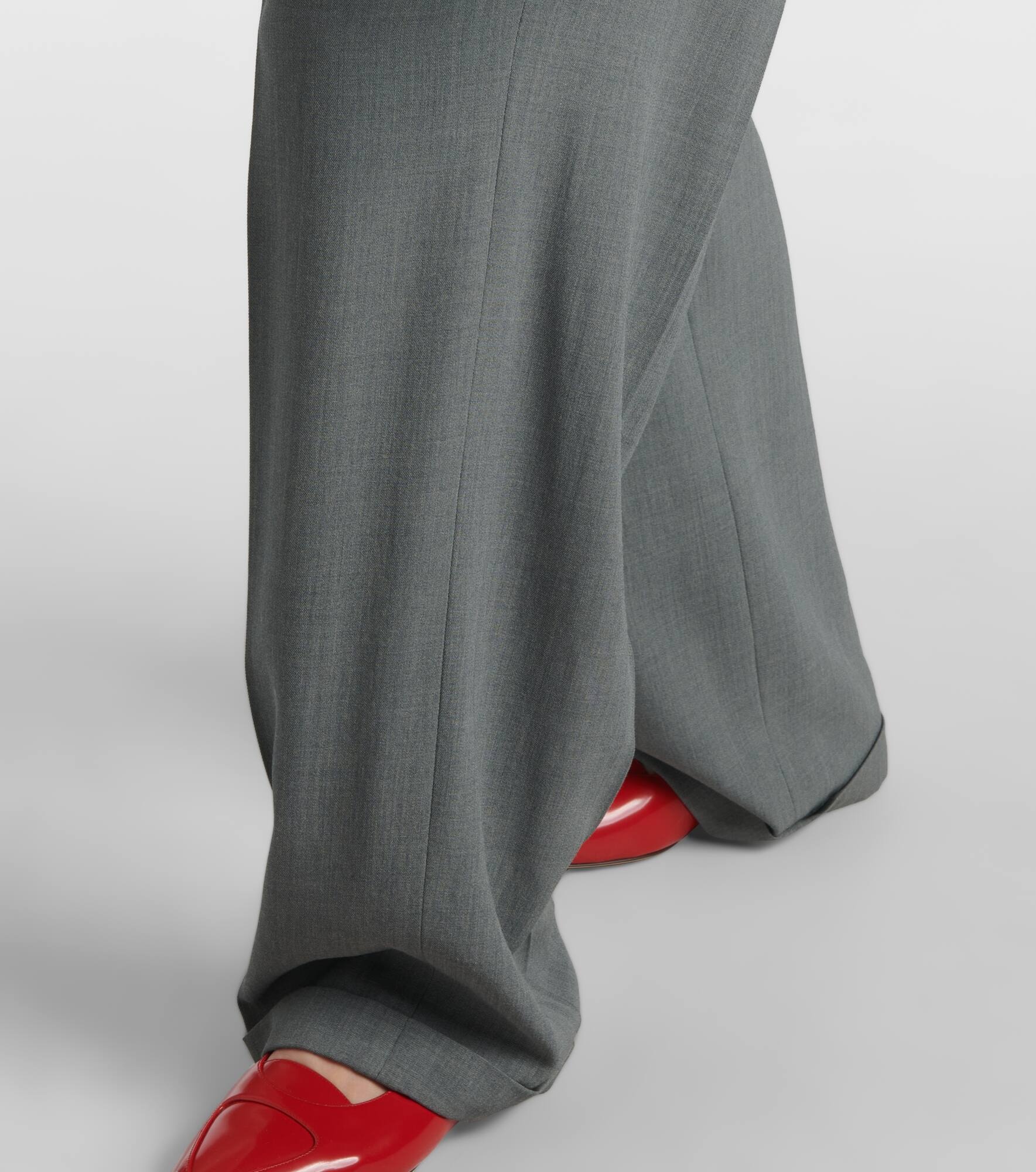 Everhart wool-blend gabardine straight pants - 6