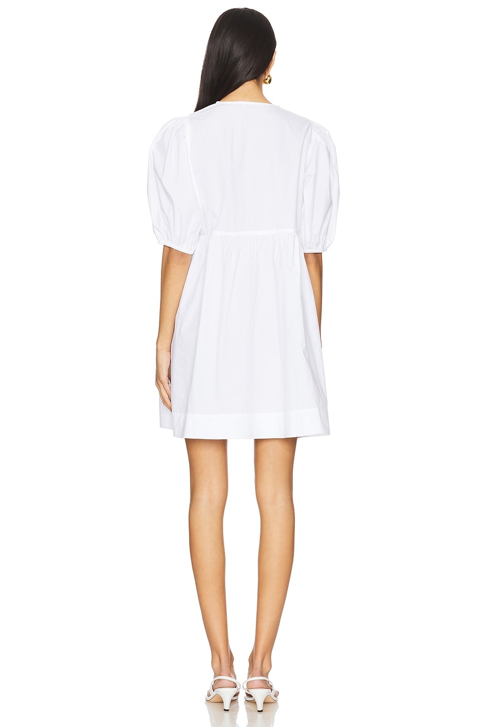 Poplin Tie String Mini Dress - 3
