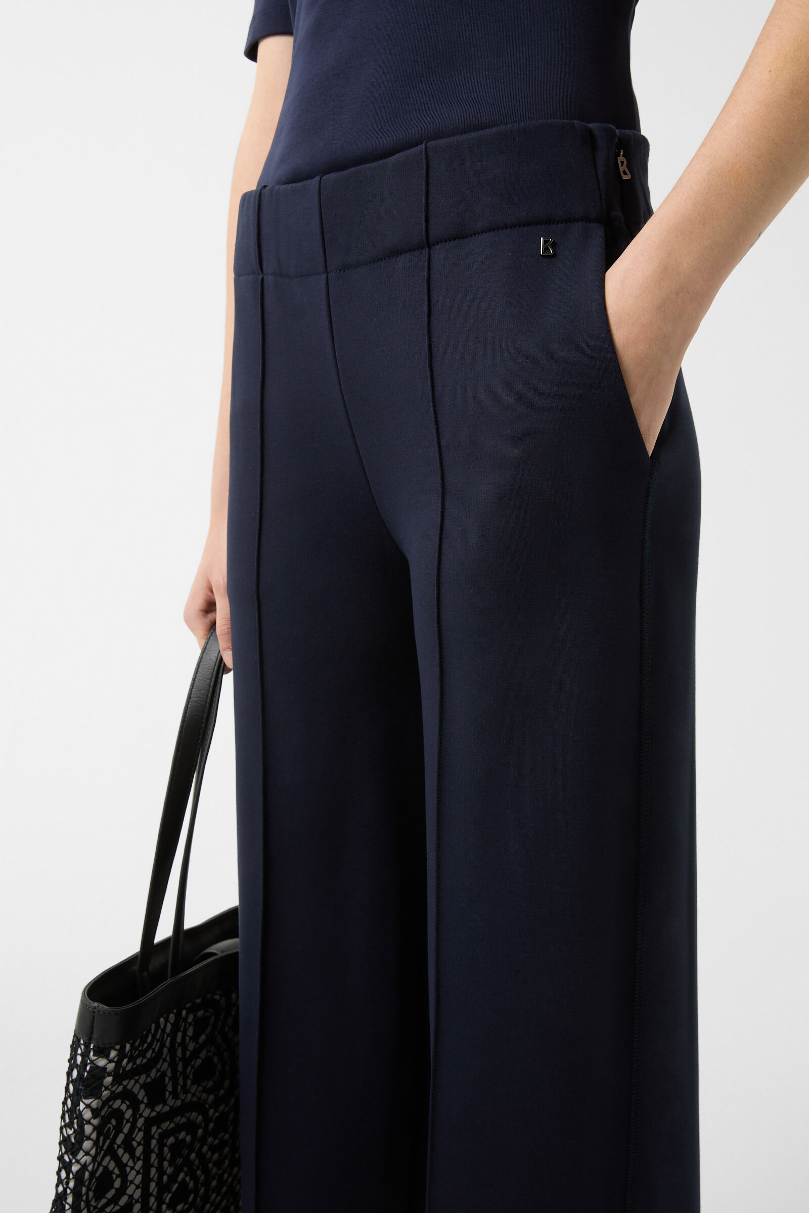 Paisley Jersey pants in Navy blue - 5