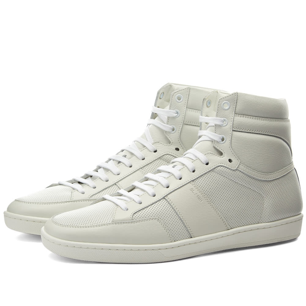 Saint Laurent SL10H Leather Hi Sneaker - 1