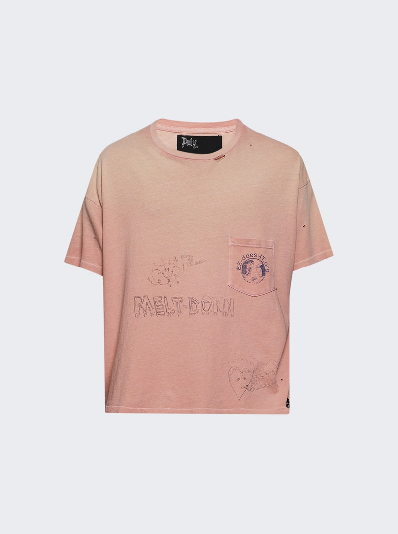 Rehab Romance Pocket Tee Pink 1