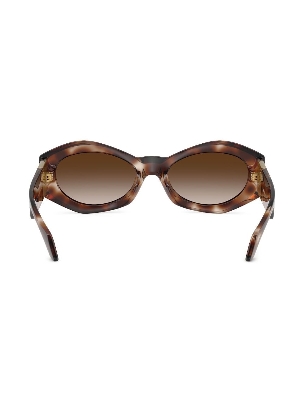 Medusa-plaque oval-frame sunglasses - 4