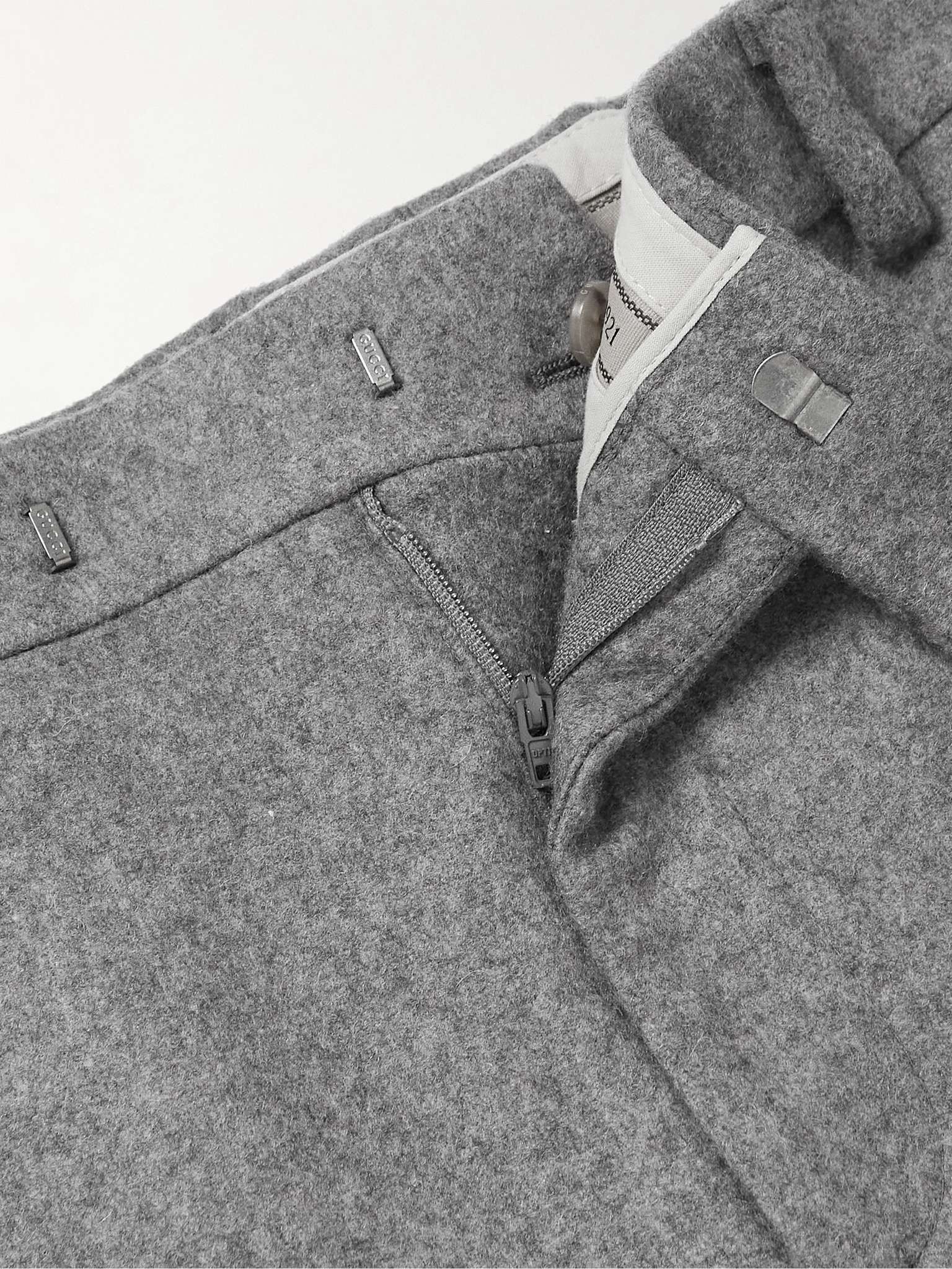 Straight-Leg Wool-Blend Felt Suit Shorts - 3