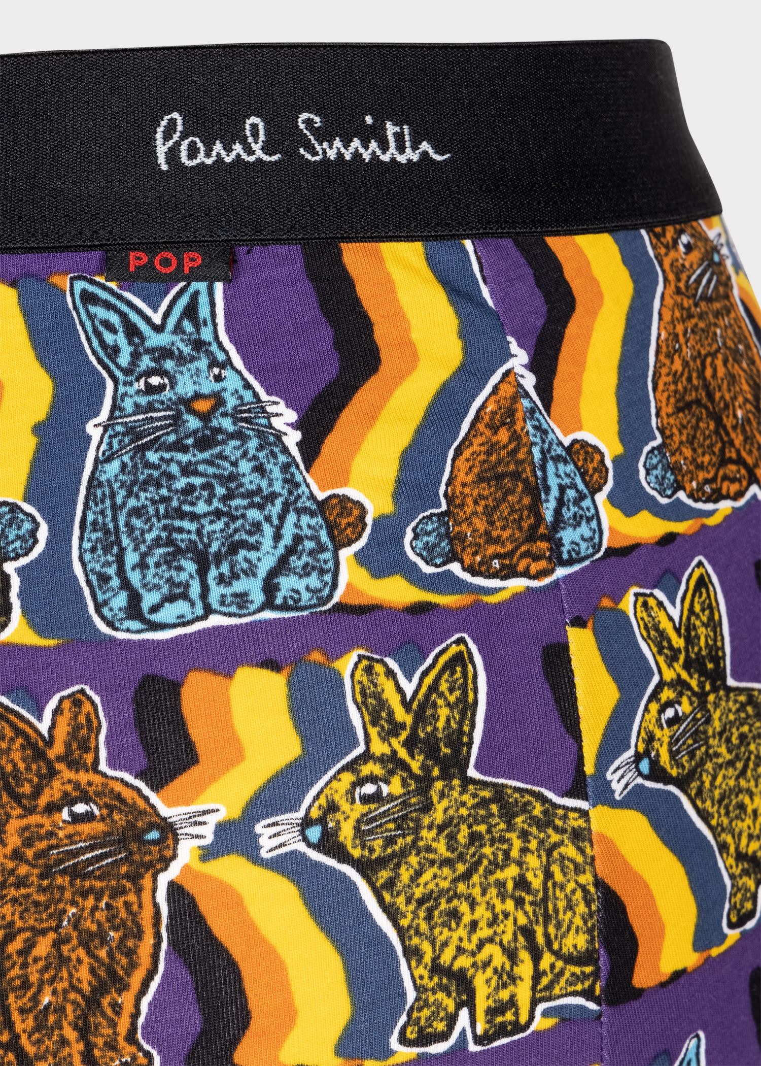 'Bunny Shadow' Print Low-Rise Boxer Briefs - 3
