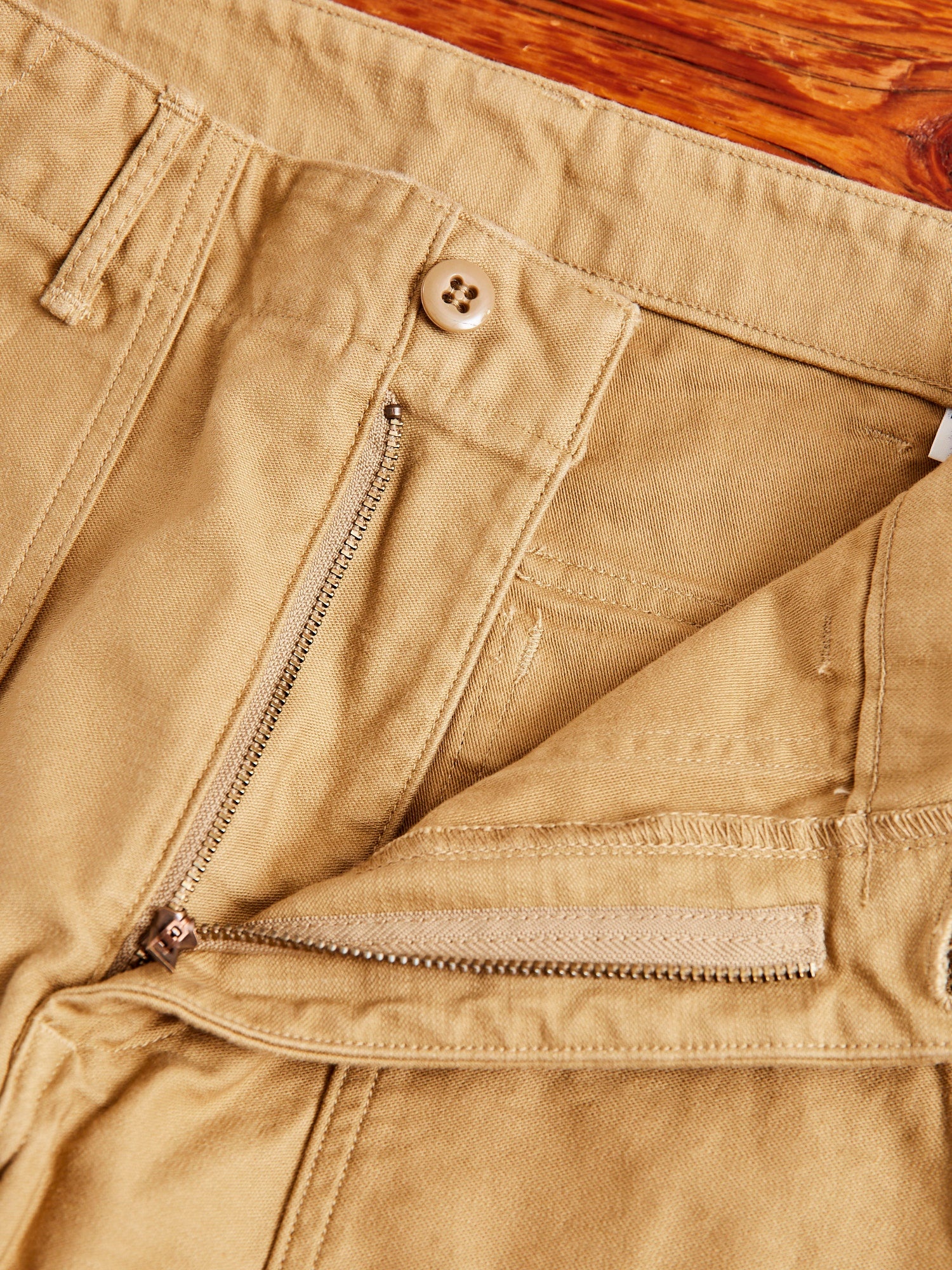 Slim Fatigue Pants in Khaki - 6