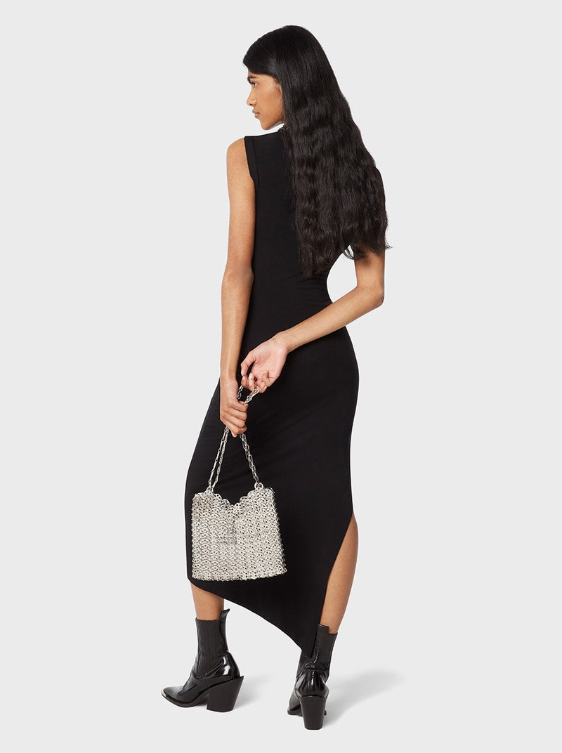 BLACK DRAPED PRESSION 드레스 3